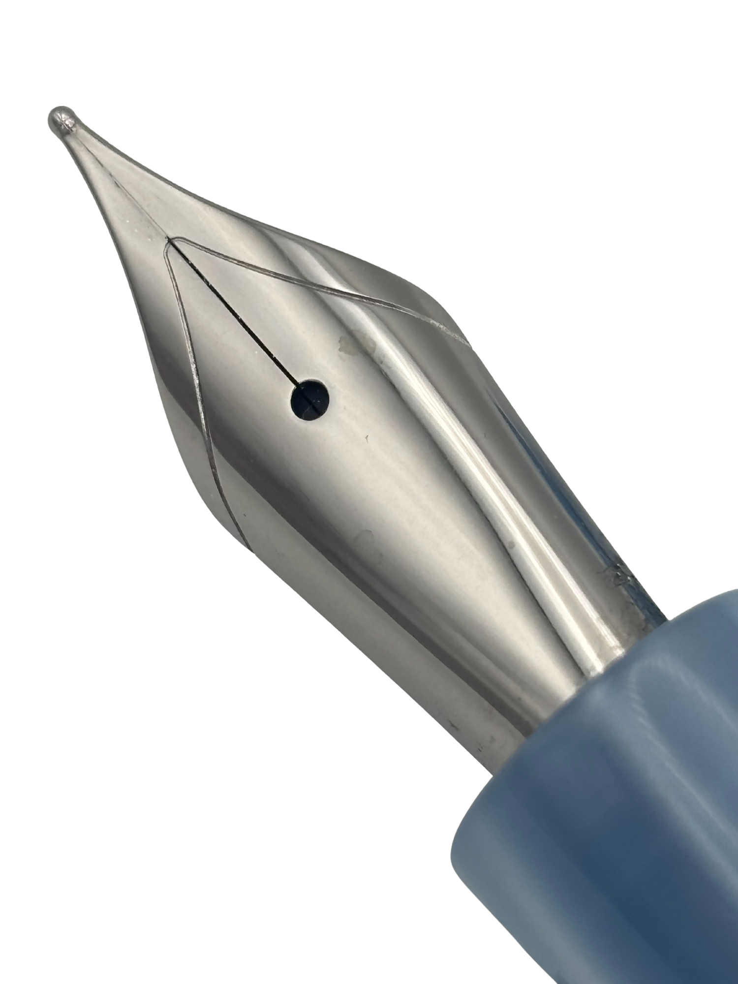 Custom Resin Fountain Pen Blue and White - Jowo 