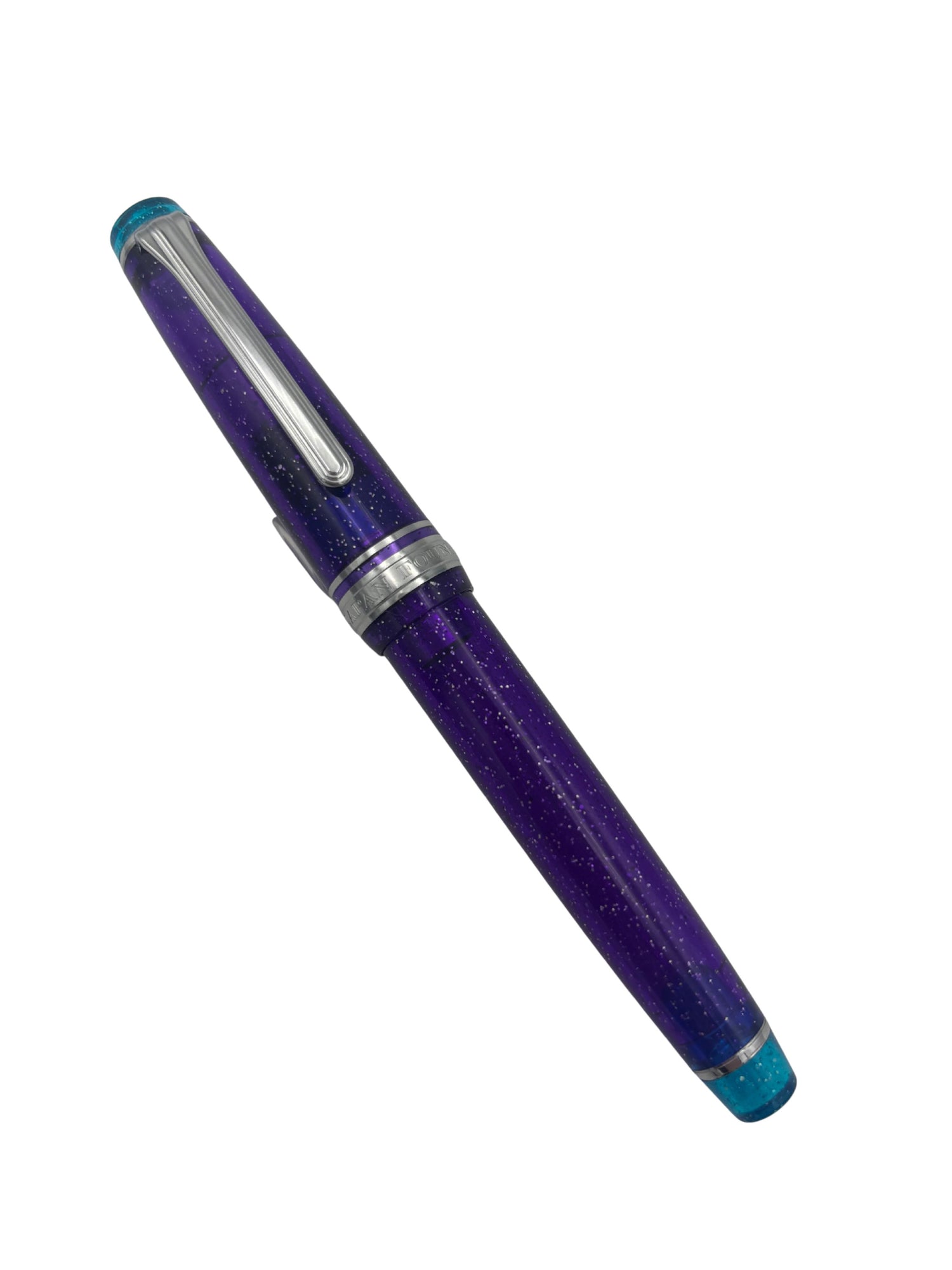 Sailor Pro Gear Slim Northern Lights Purple - 14k Music Cursive Italic - Pre-Owned