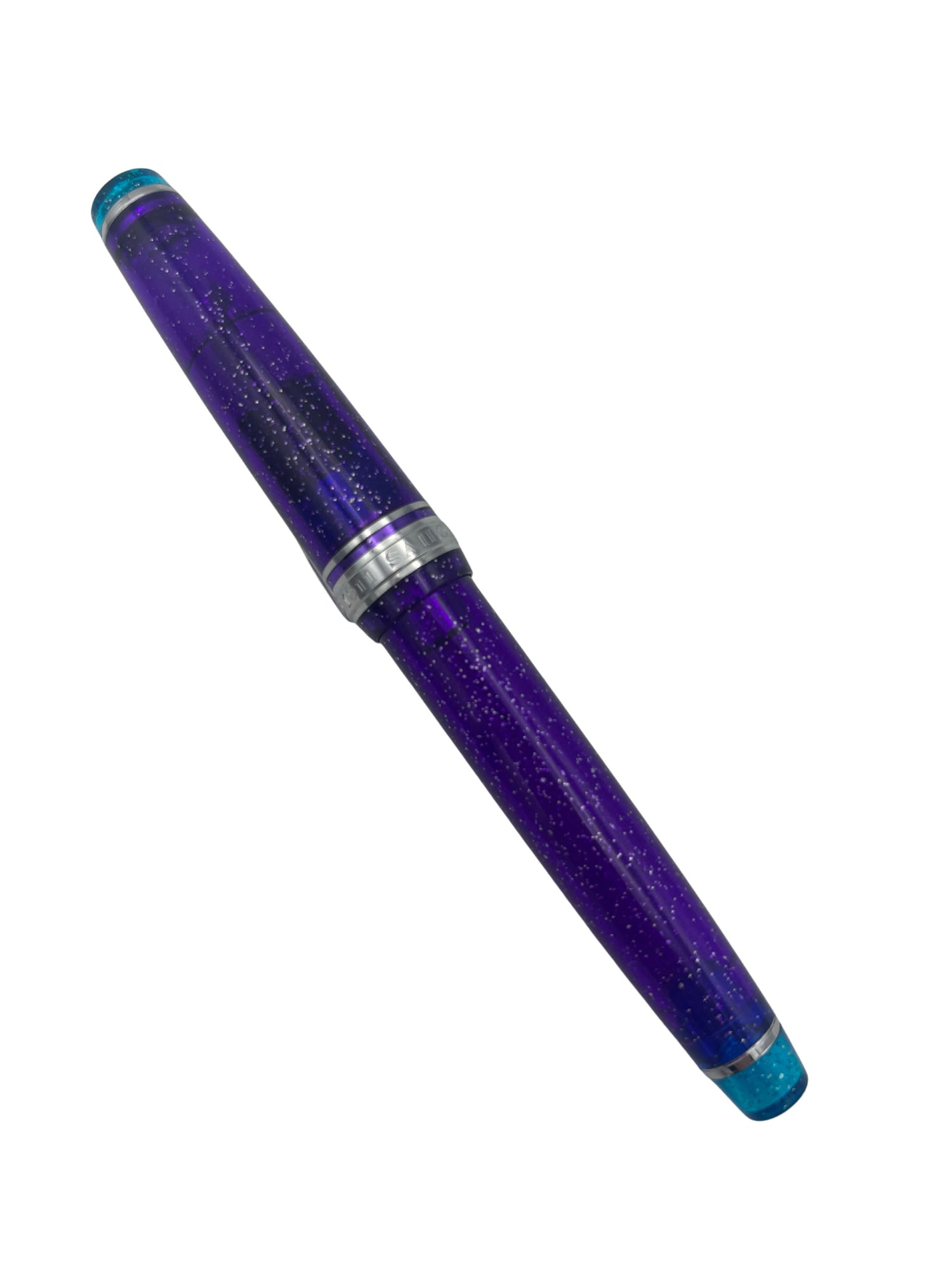 Sailor Pro Gear Slim Northern Lights Purple - 14k Music Cursive Italic - Pre-Owned