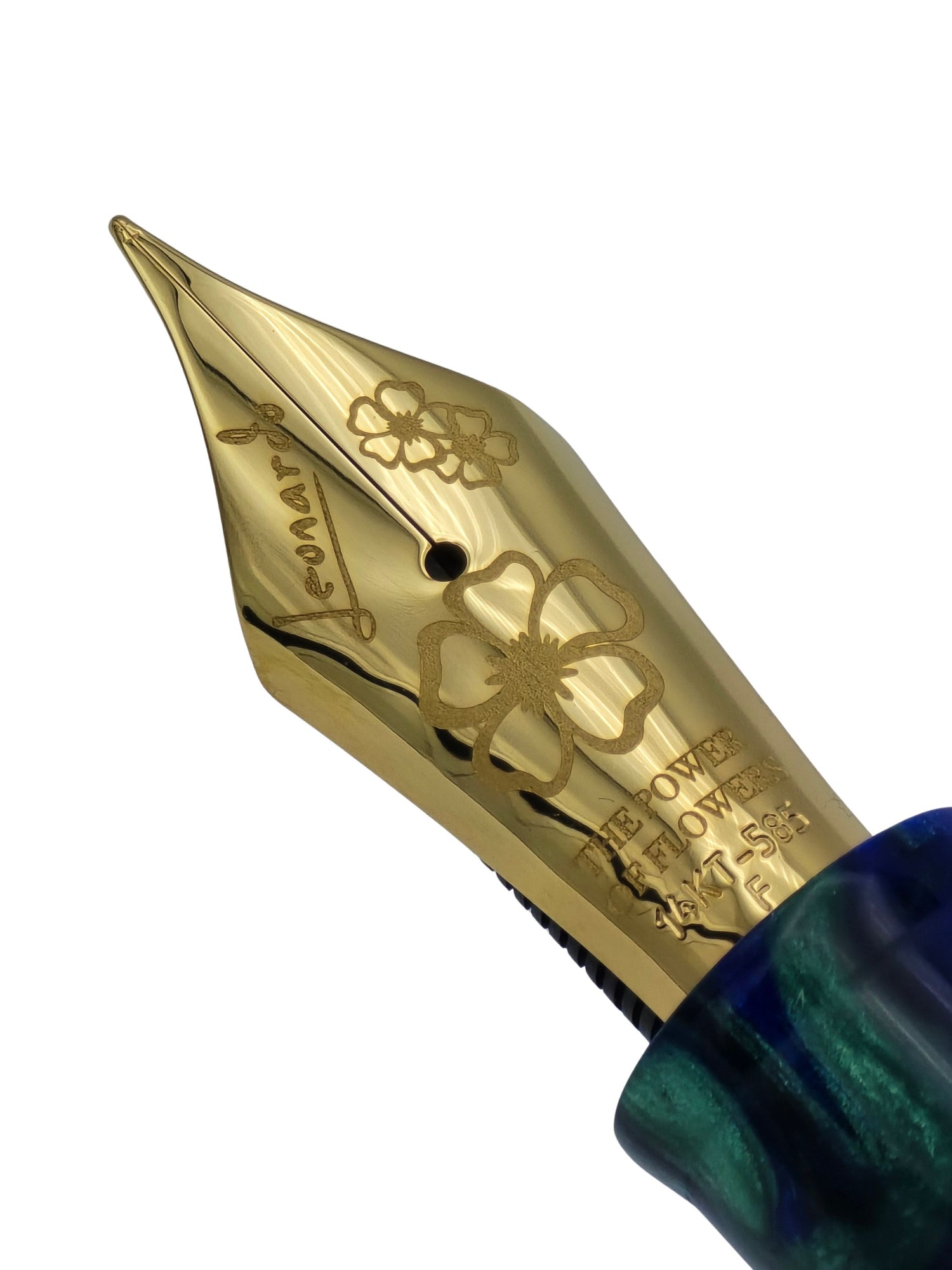 Leonardo MZG 2.0 The Power of Flowers Fiordaliso Blue - 14k Fine Nib - Pre-Owned