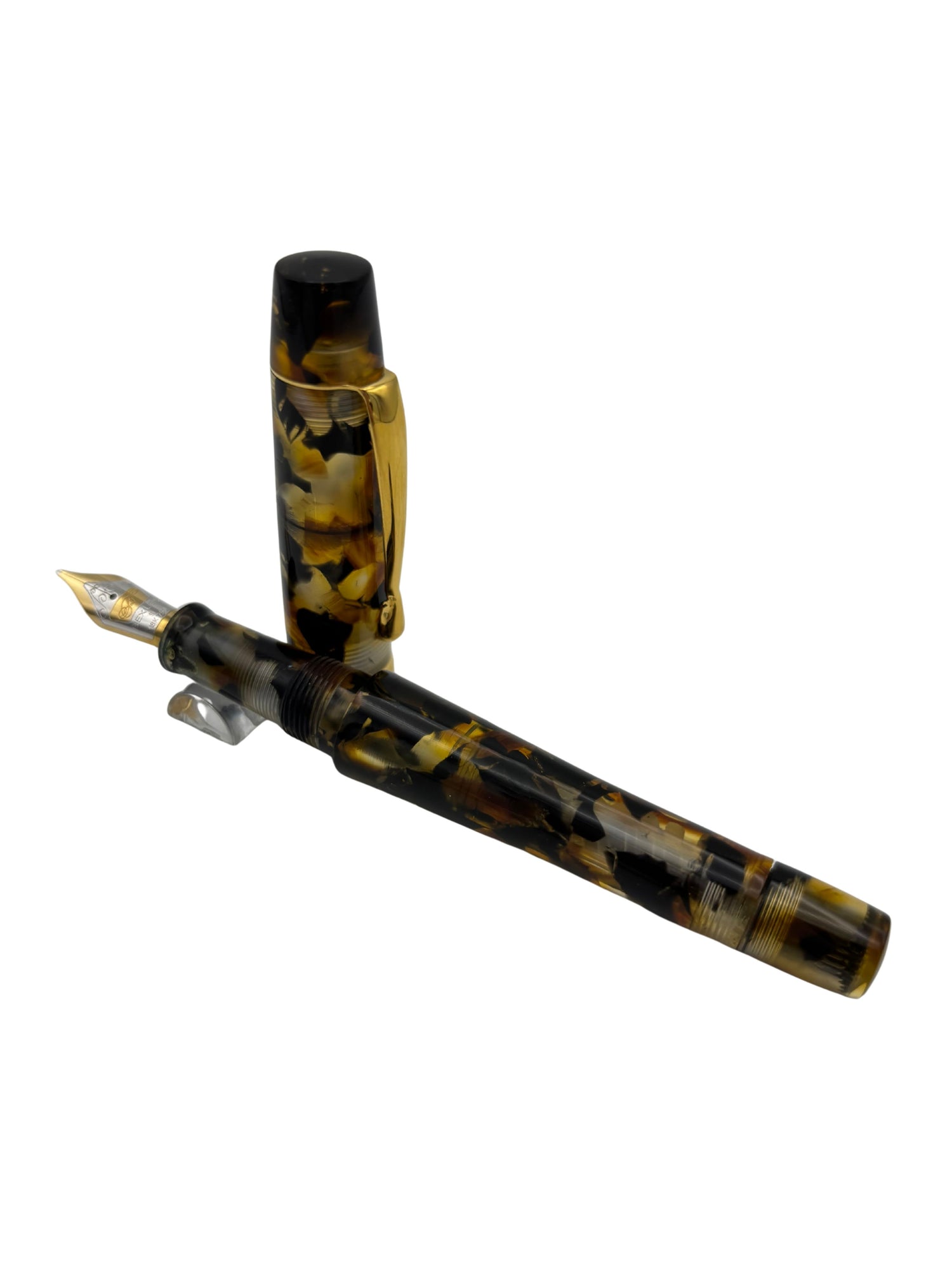 Bexely Sheherazade Tortoise - 18k Stub Nib - Pre-Owned