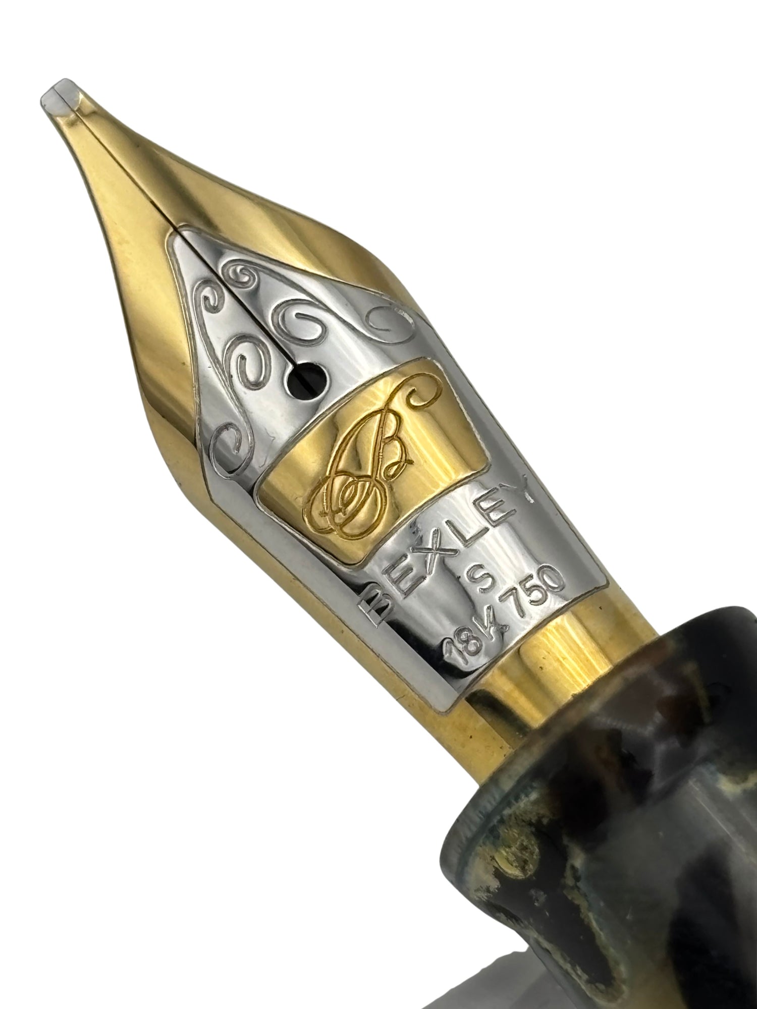Bexely Sheherazade Tortoise - 18k Stub Nib - Pre-Owned