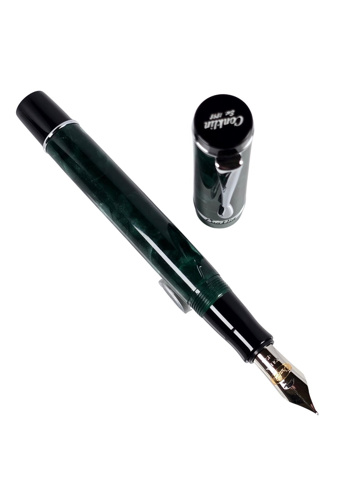 Conklin Duragraph Forest Green - Medium Steel Nib - Pre-Owned