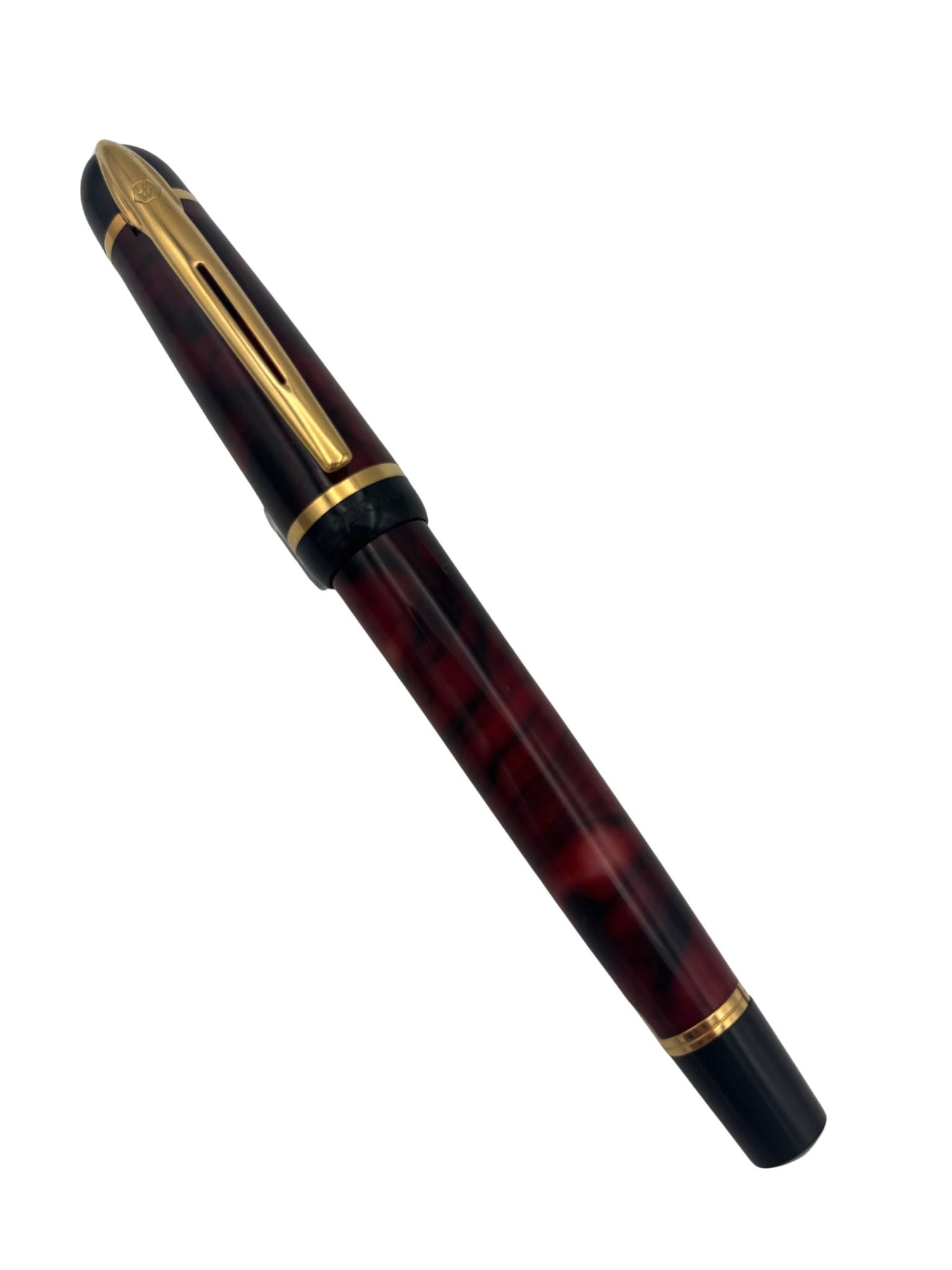Waterman Phileas Marble Red - Medium Nib - Pre-Owned