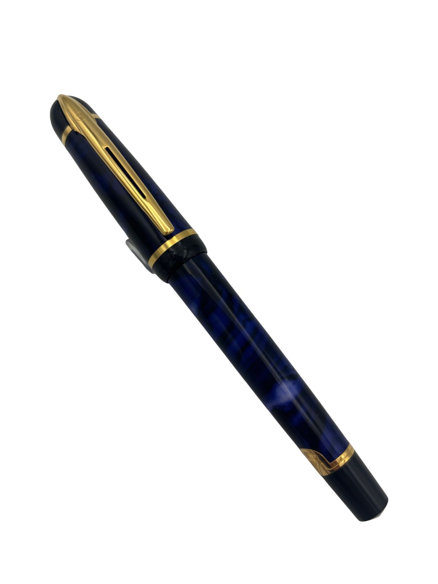 Waterman Phileas Marble Blue V1 - Fine Nib - Pre-Owned