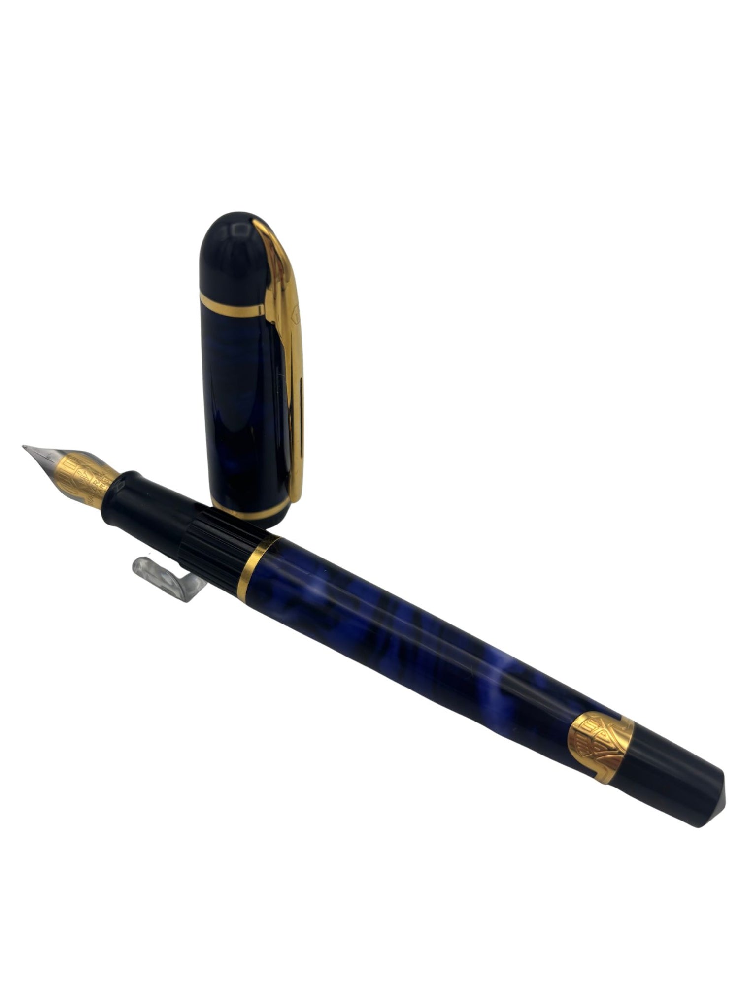 Waterman Phileas Marble Blue V1 - Fine Nib - Pre-Owned