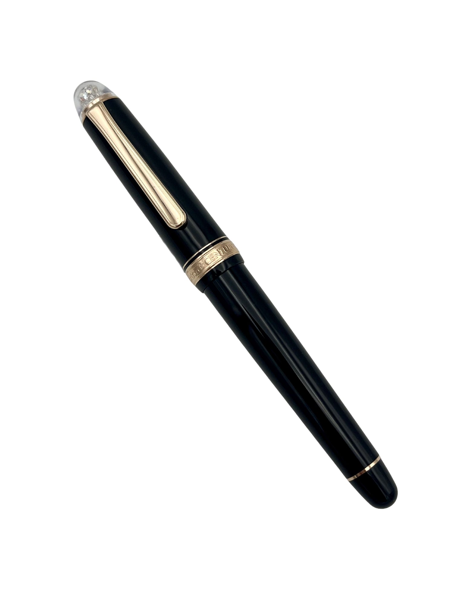 Platinum 3776 Century, Shape of Heart, Black/Rose Gold - 14k Extra Fine - Pre-Owned