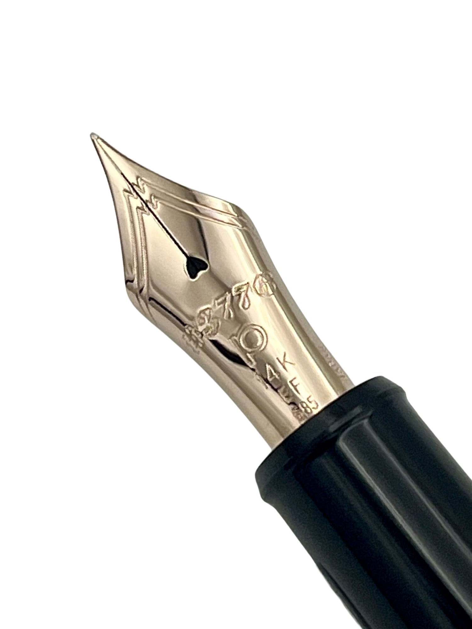 Platinum 3776 Century, Shape of Heart, Black/Rose Gold - 14k Extra Fine - Pre-Owned