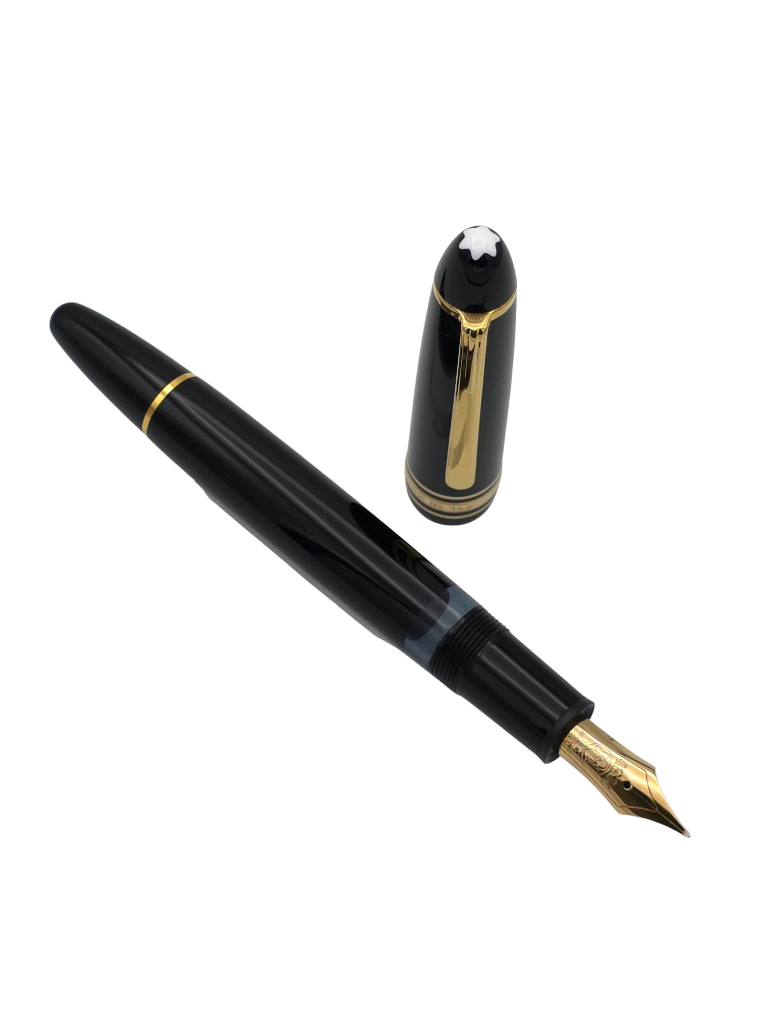 Montblanc Meisterstuck 146 Black & Gold - 14k Medium Nib - Pre-Owned