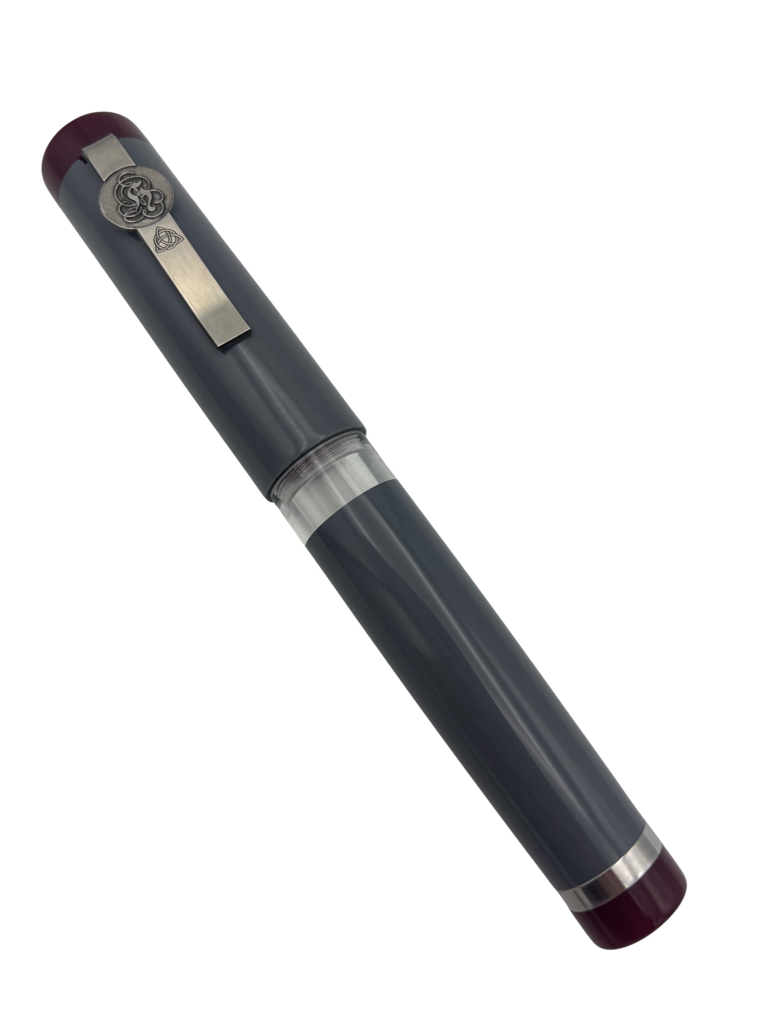 Hinze Pen Company Model B46 Konig Grey & Sangria - 