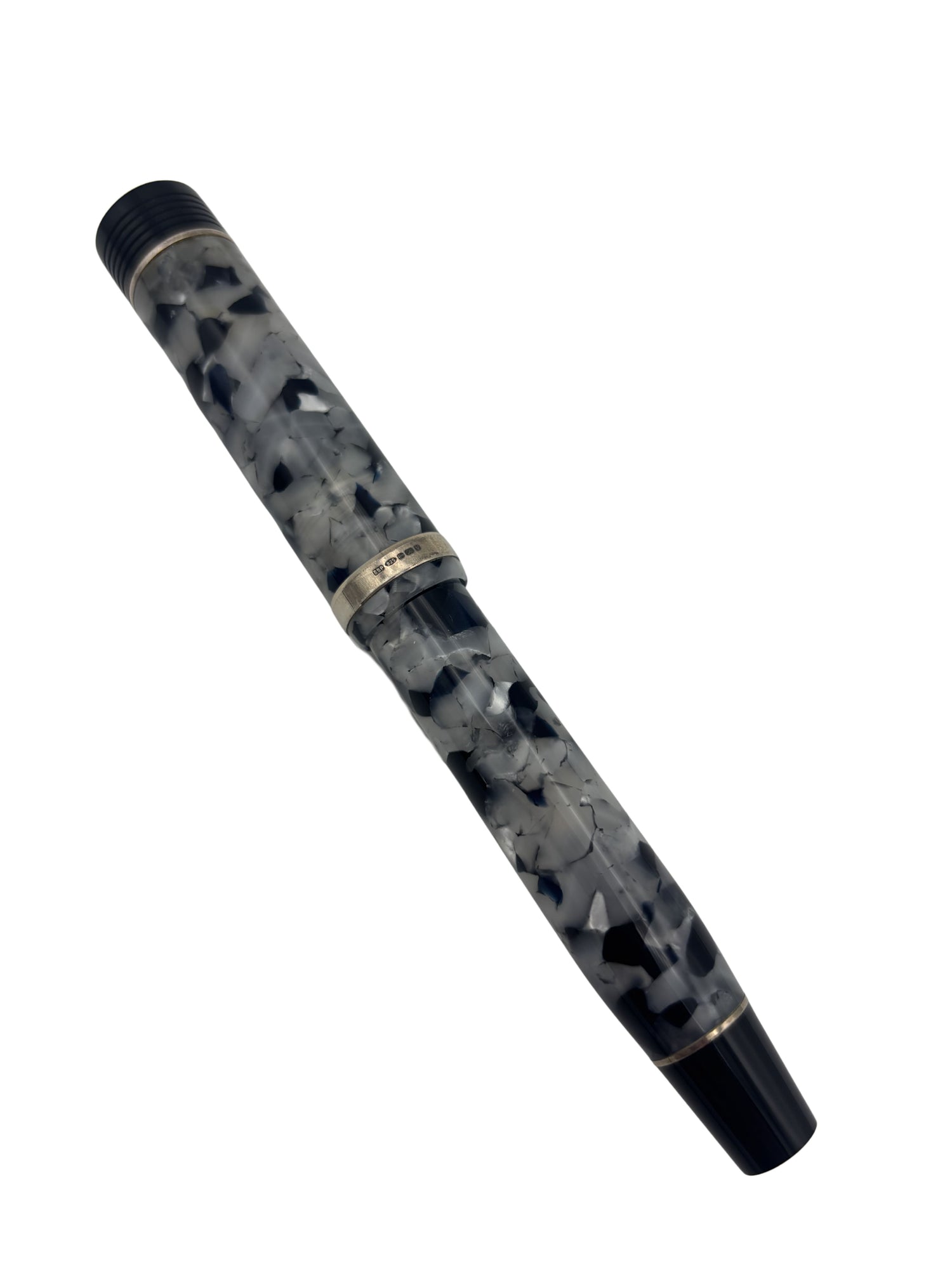 Conway Stewart Churchill Peppered White LE 