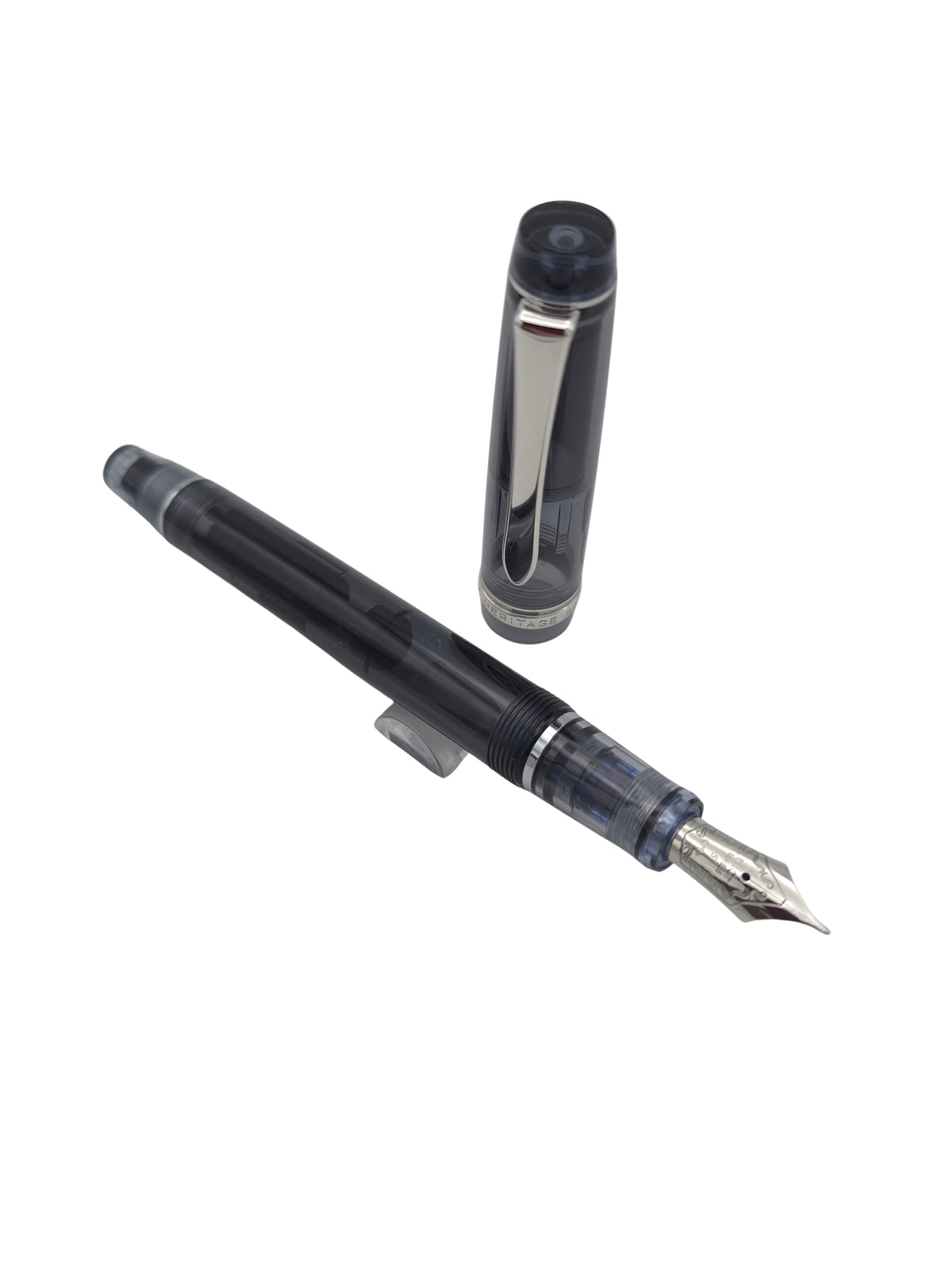Pilot Custom Heritage 92 Transparent Black - 14k Medium - Pre-Owned