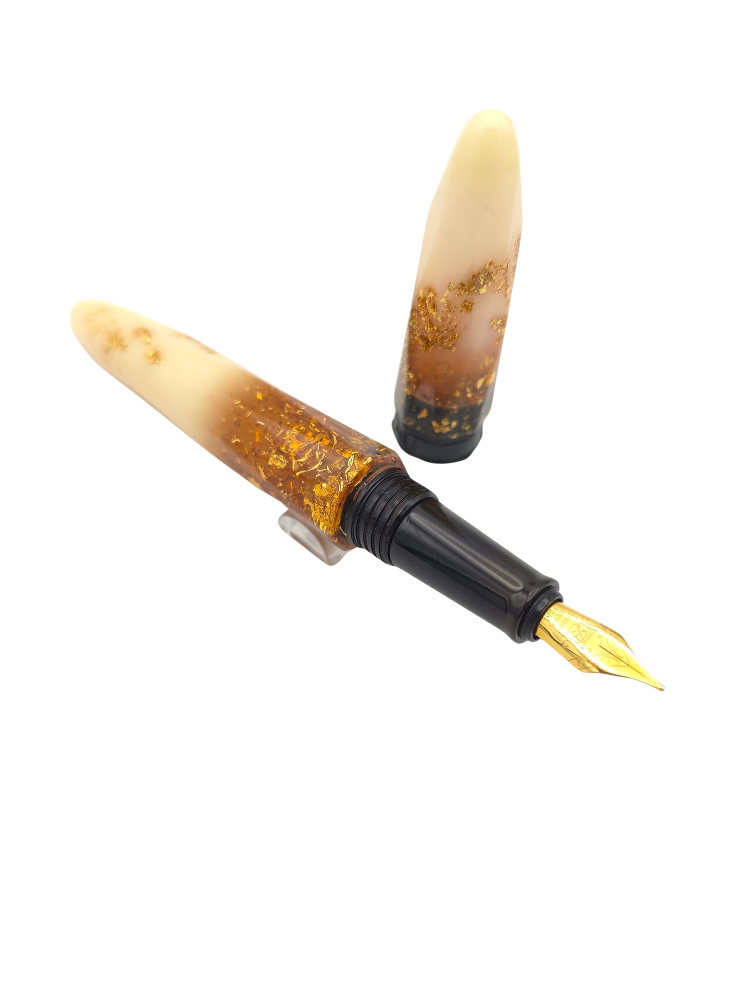 Benu Briolette Luminous Amber - Broad Steel Nib - Pre-Owned