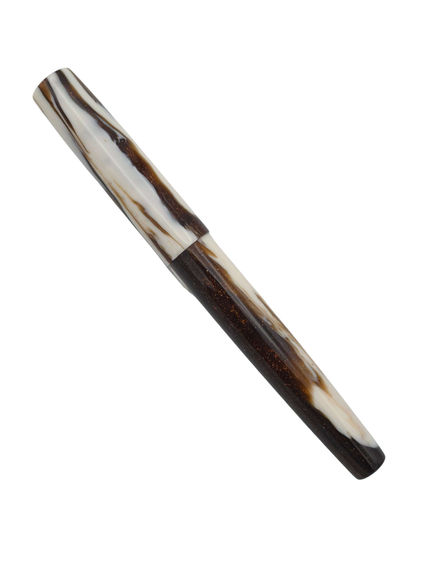 Relic Pens Coffee & Cream - Broad Steel Nib - Pre-Owned