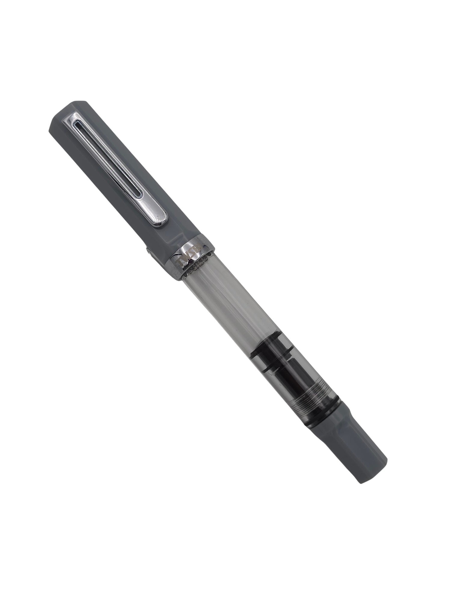 TWSBI Eco Cement Grey Discontinued - Broad Steel Nib - Pre-Owned