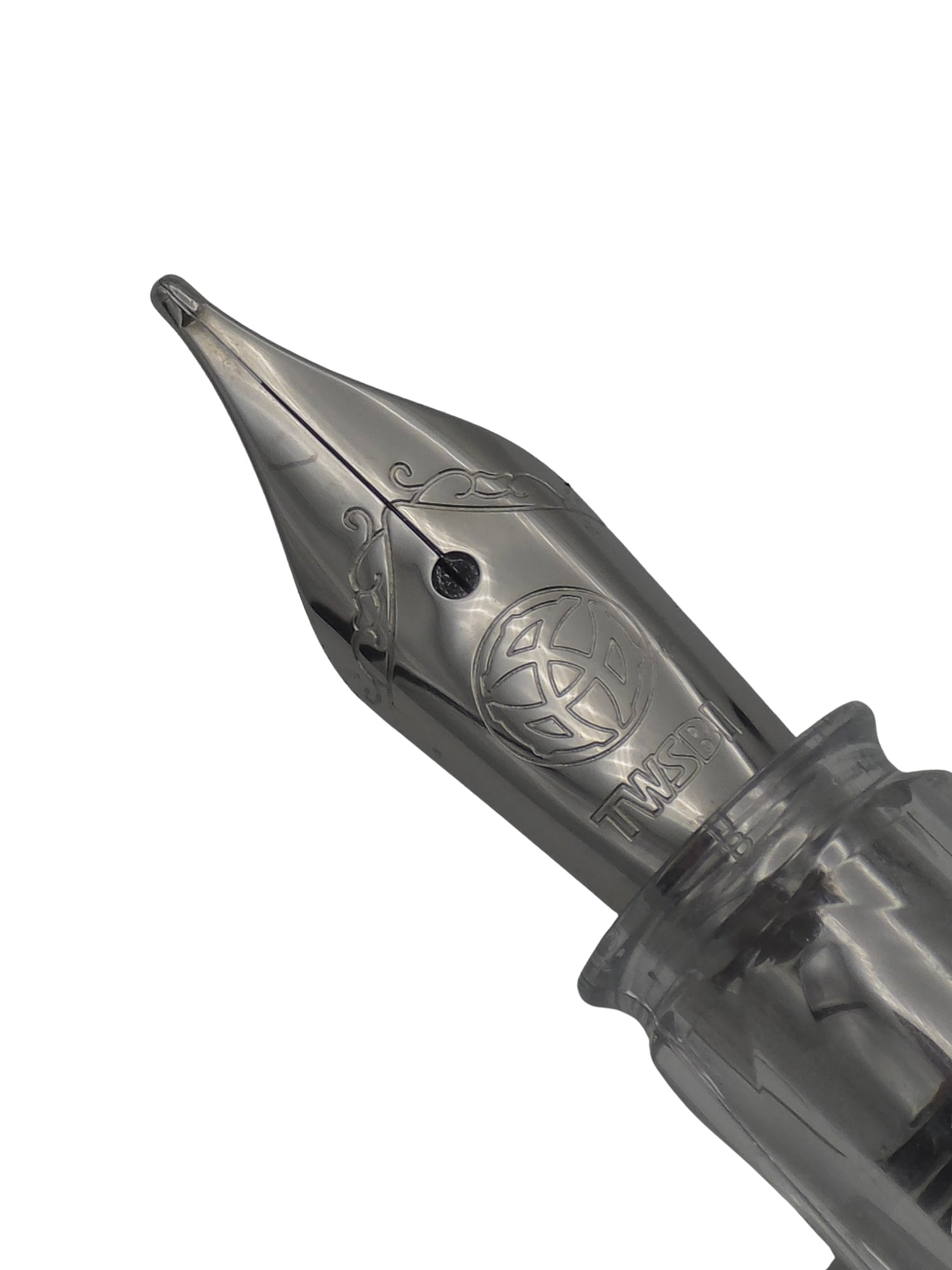TWSBI Eco Cement Grey Discontinued - Broad Steel Nib - Pre-Owned