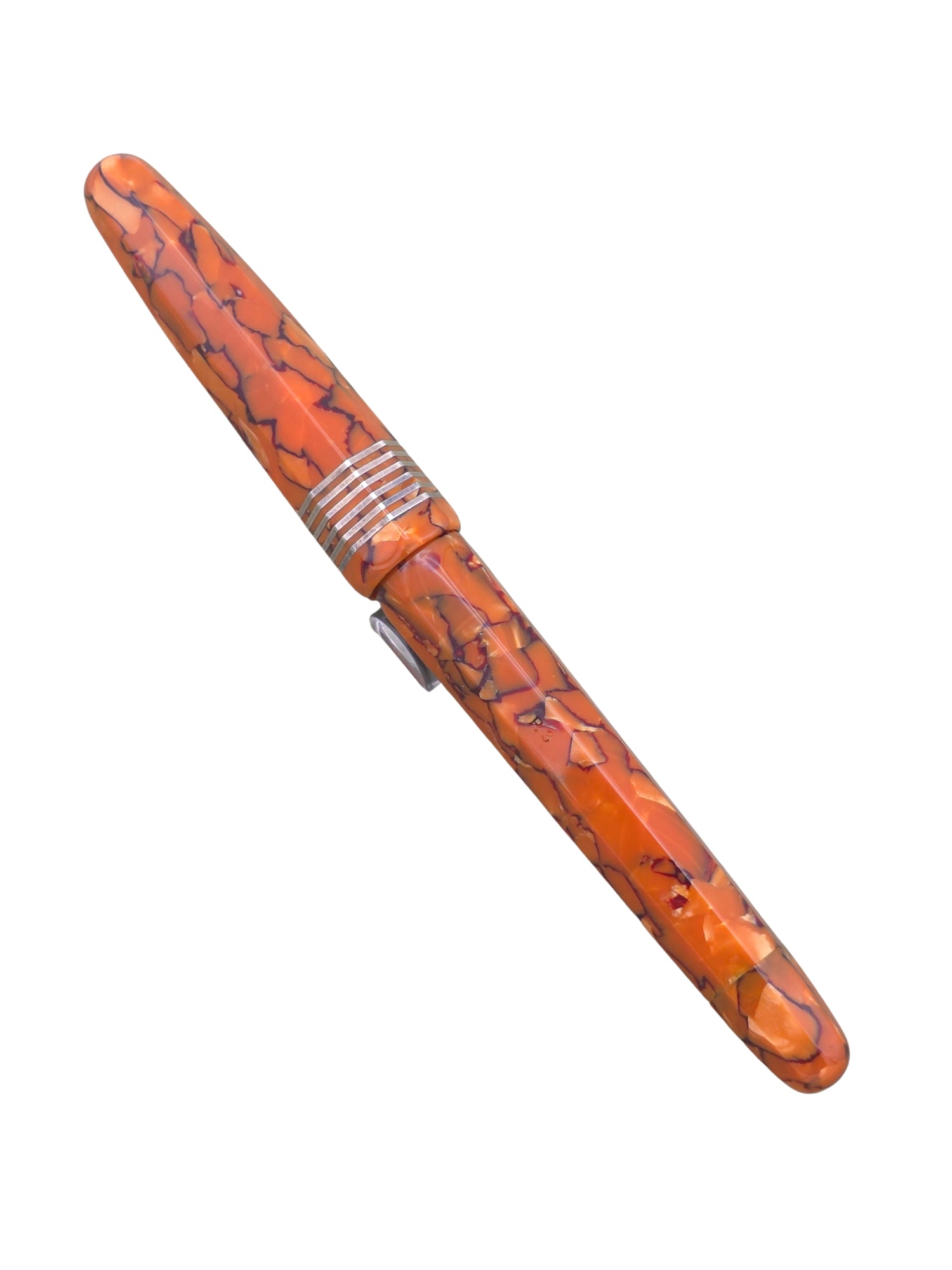 Stipula Faceted Etruria Alter Ego Celluloid - 14k 0.9 Stub Nib - Pre-Owned