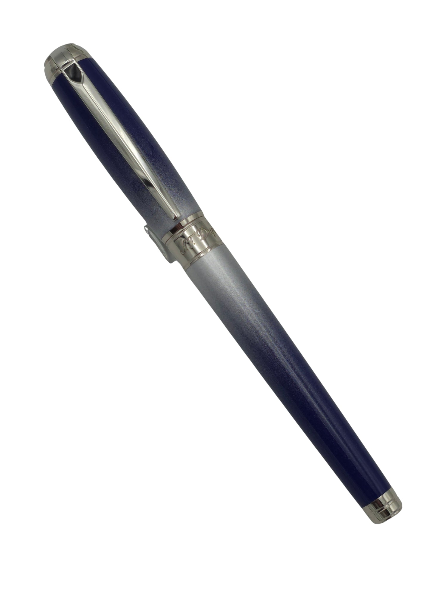 S.T. Dupont Line D Sunburst Blue - 14k Medium Nib - Pre-Owned