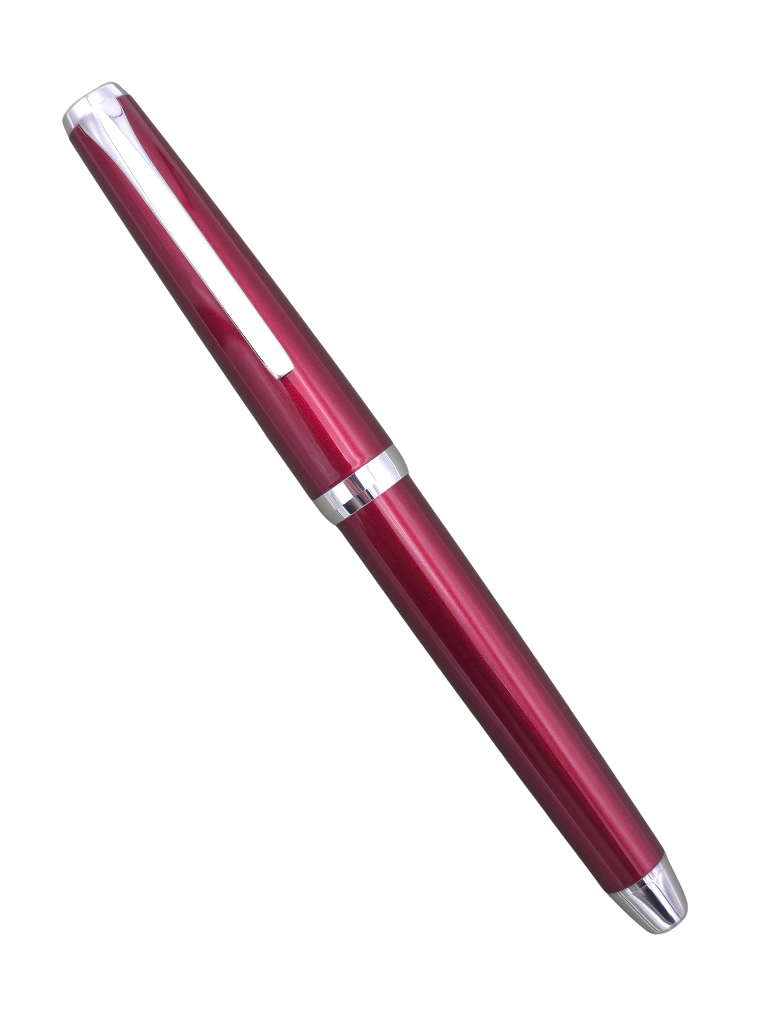 Pilot Metal Falcon Burgundy - 14k Soft Medium Nib - Pre-Owned