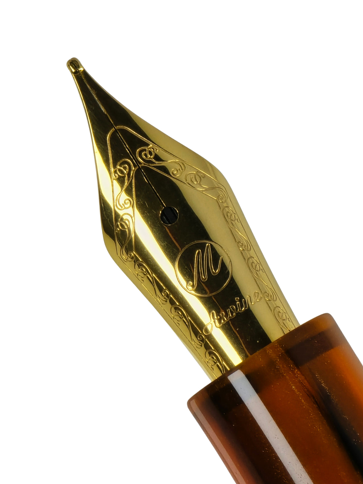 Asvine P20 Amber - Medium Steel Nib - Pre-Owned