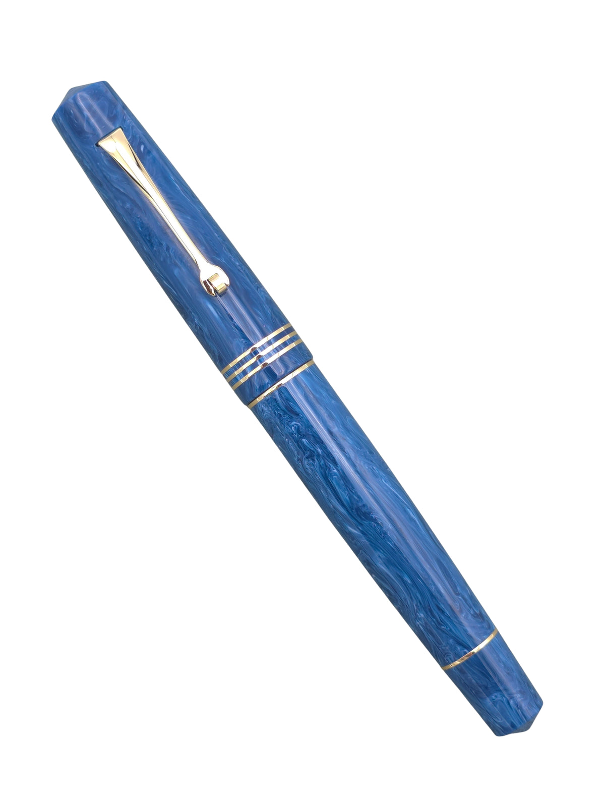 Leonardo Momento Zero Positano Blue - Broad Steel Nib - Pre-Owned