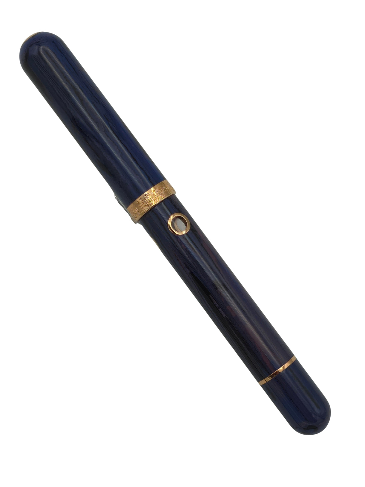 Nahvalur Nautilus Ebonite Blue & Purple - Medium Steel Nib - Pre-Owned