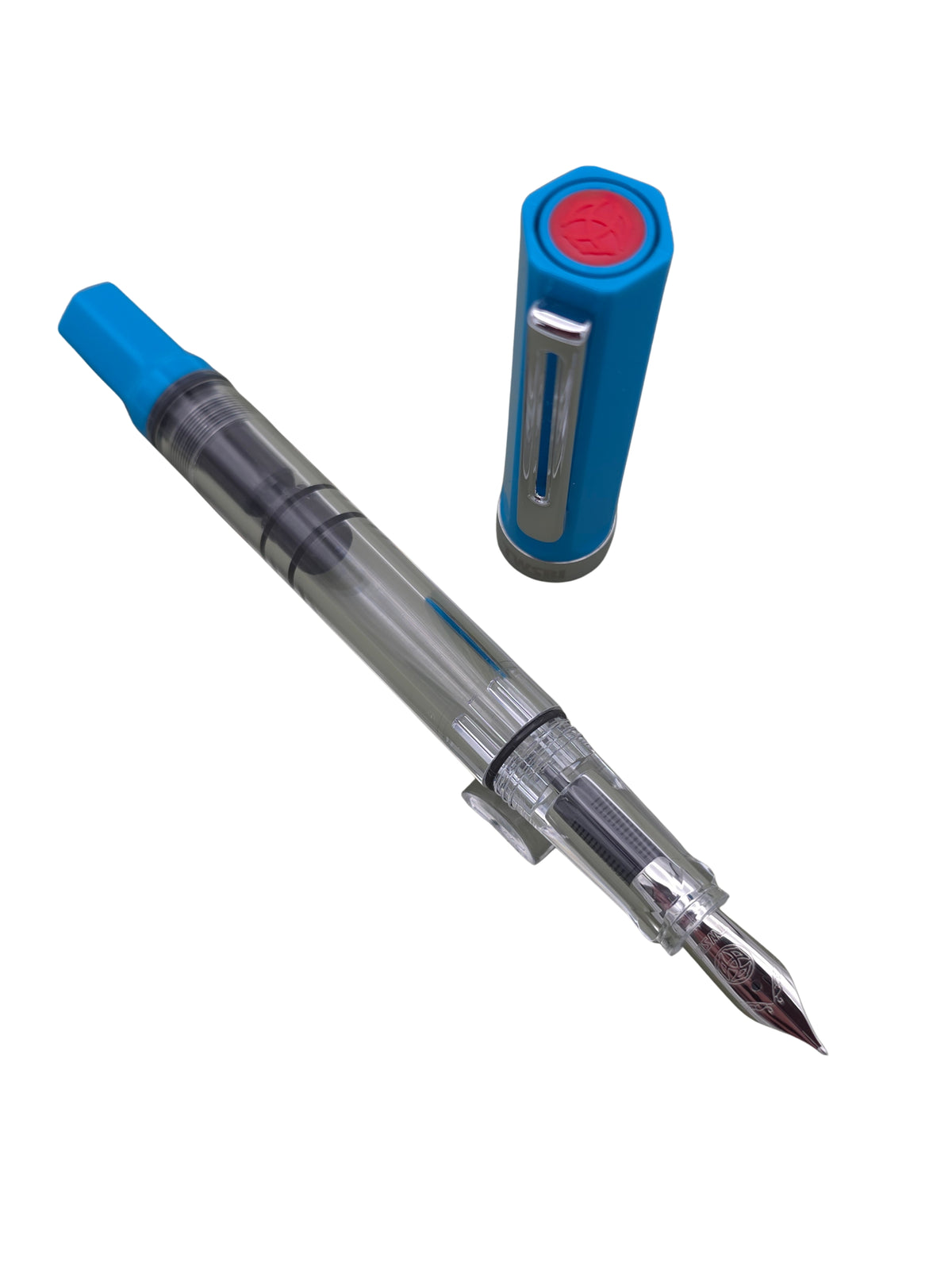 TWSBI Eco Cerulean Blue(Discontinued) - Medium Steel Nib - Pre-Owned