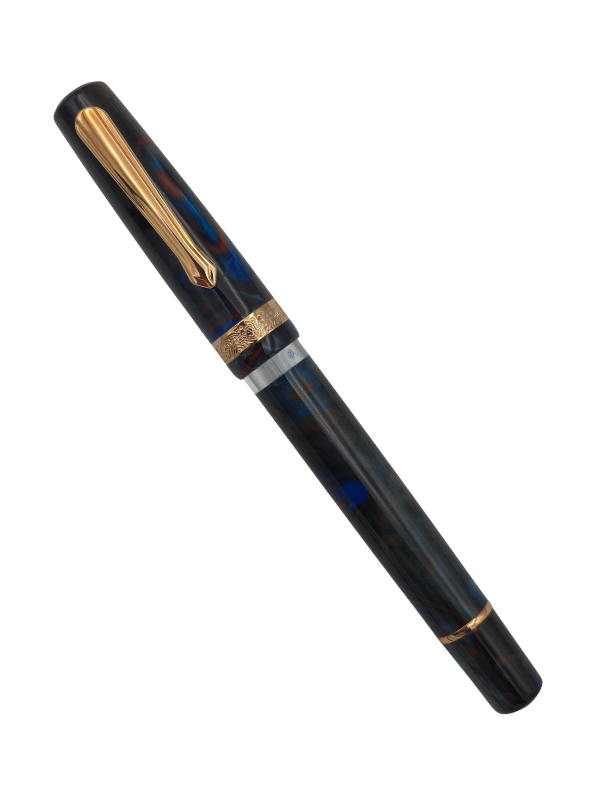 Nahvalur Schuylkill Dragonet Sapphire - Medium Steel Nib - Pre-Owned