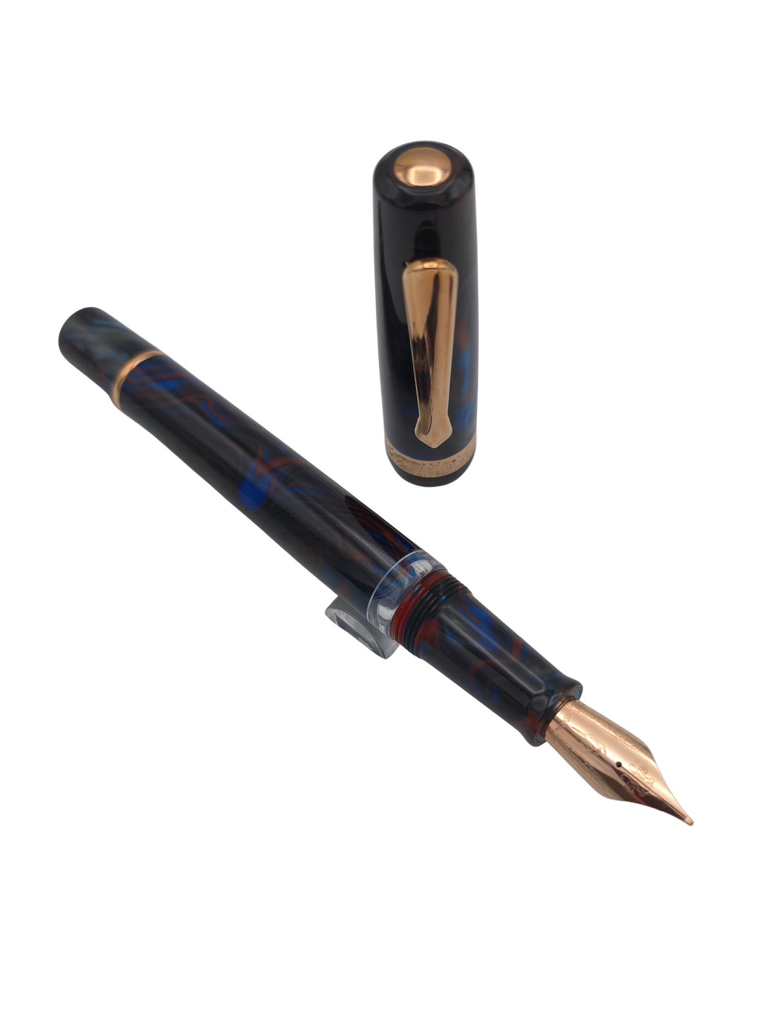 Nahvalur Schuylkill Dragonet Sapphire - Medium Steel Nib - Pre-Owned