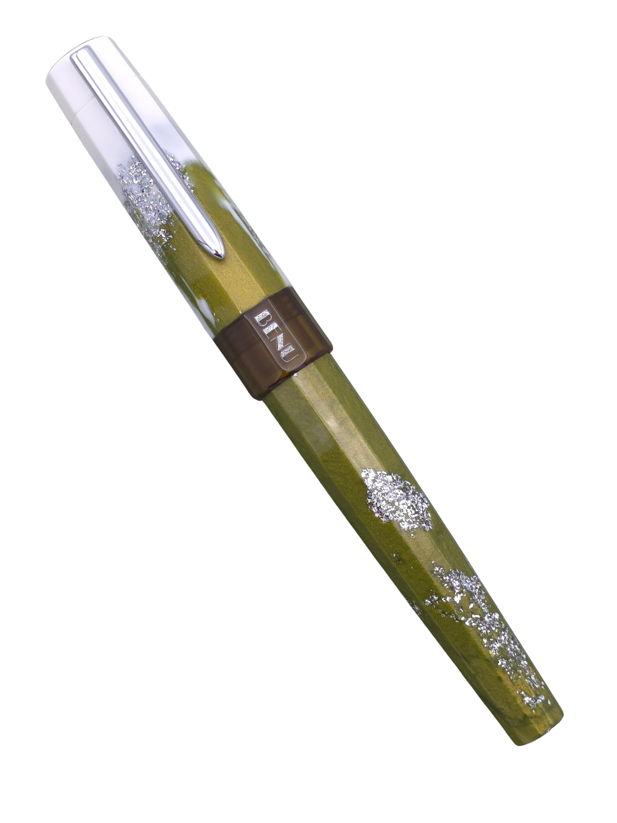 Benu Euphoria Matcha Latte - Medium Steel Nib - Pre-Owned