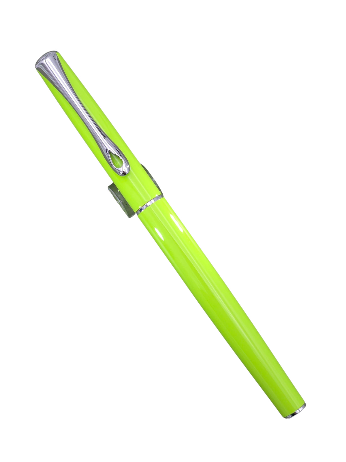 Diplomat Traveler Lime Green - Medium Steel Nib - Pre-Owned