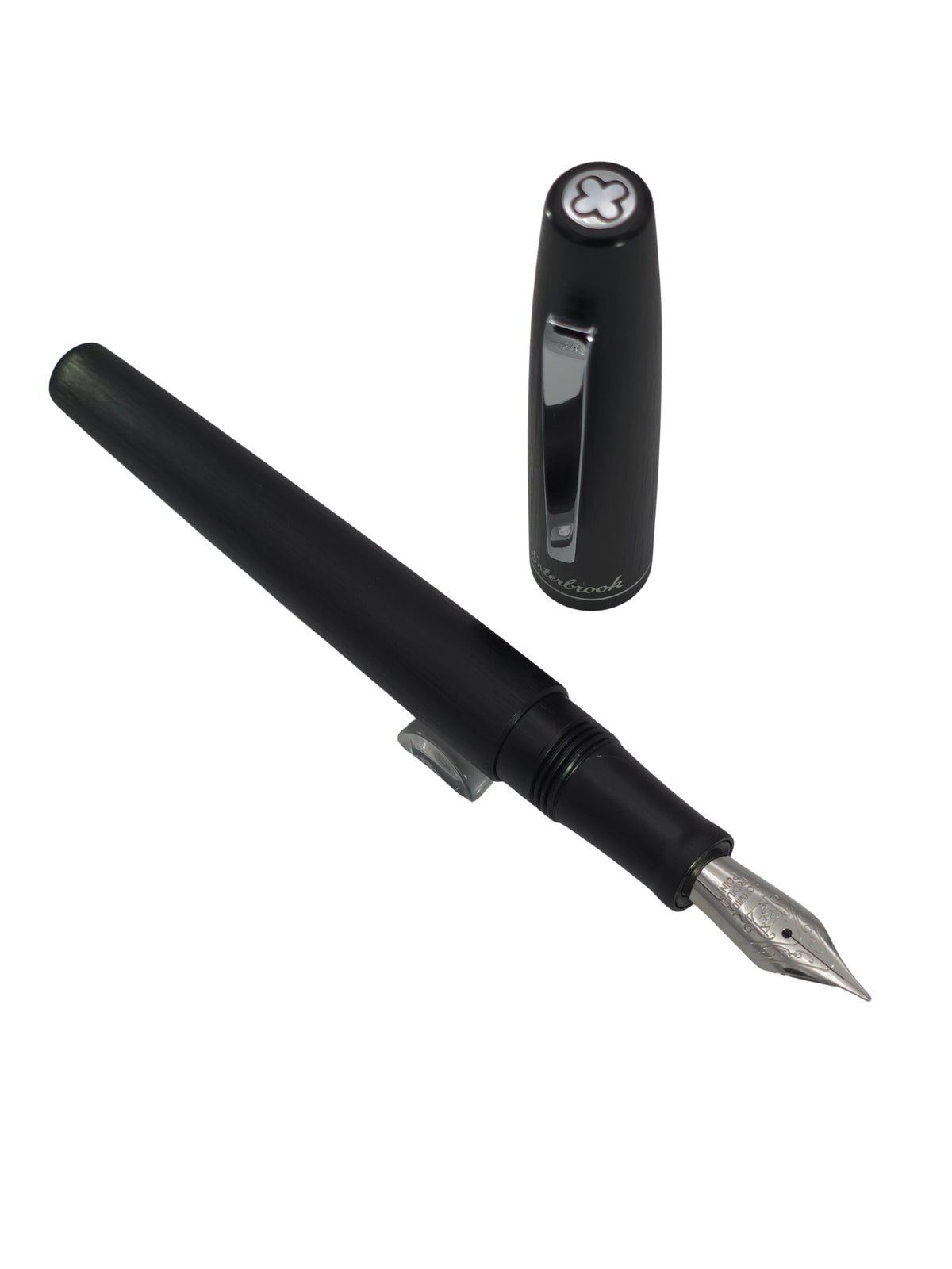 Esterbrook Camden Black Brushed Metal - Fine Steel Nib - Pre-Owned