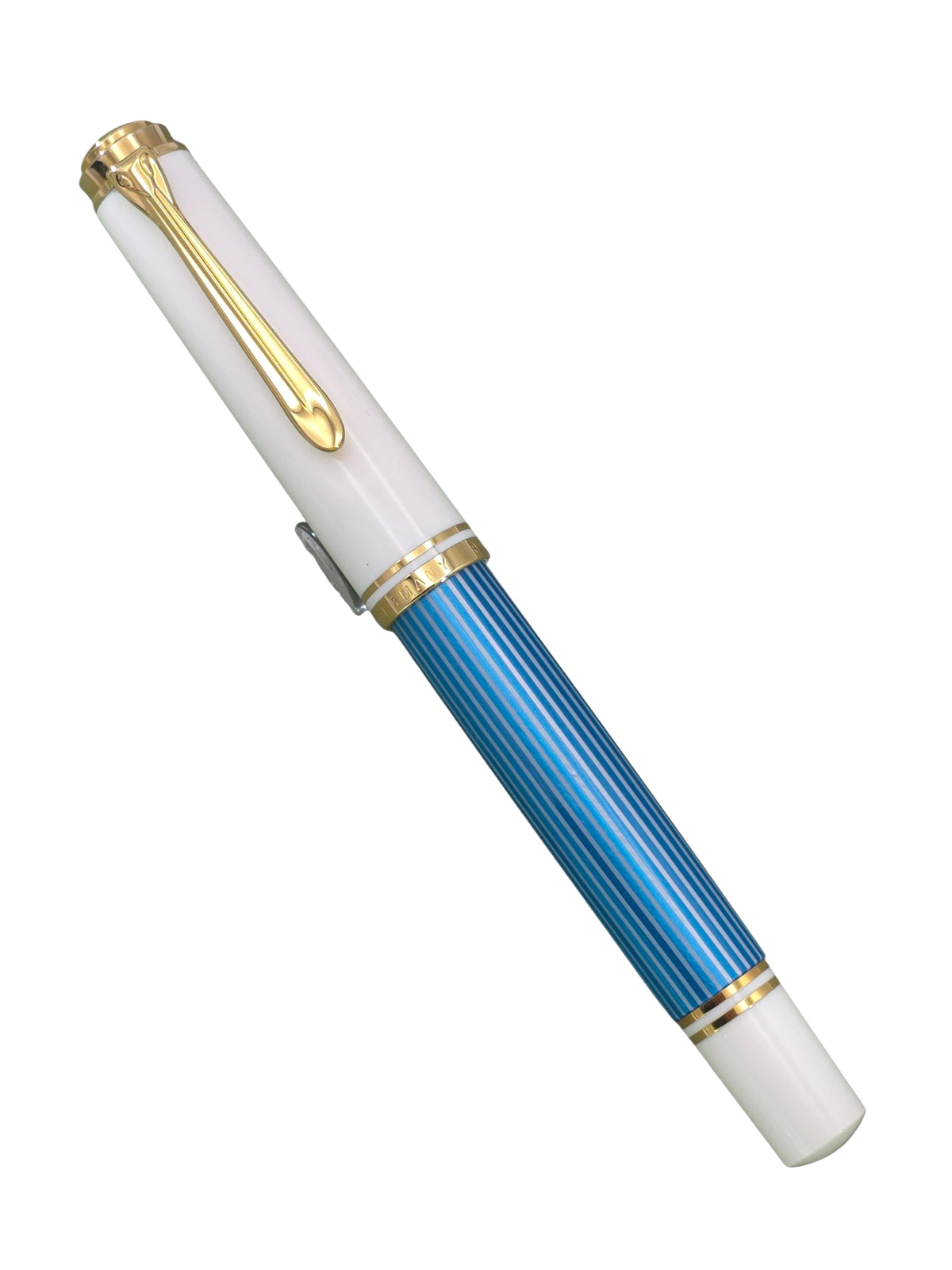 Pelikan M600 Turquoise White 2018 SE - 14C Fine Nib - Pre-Owned