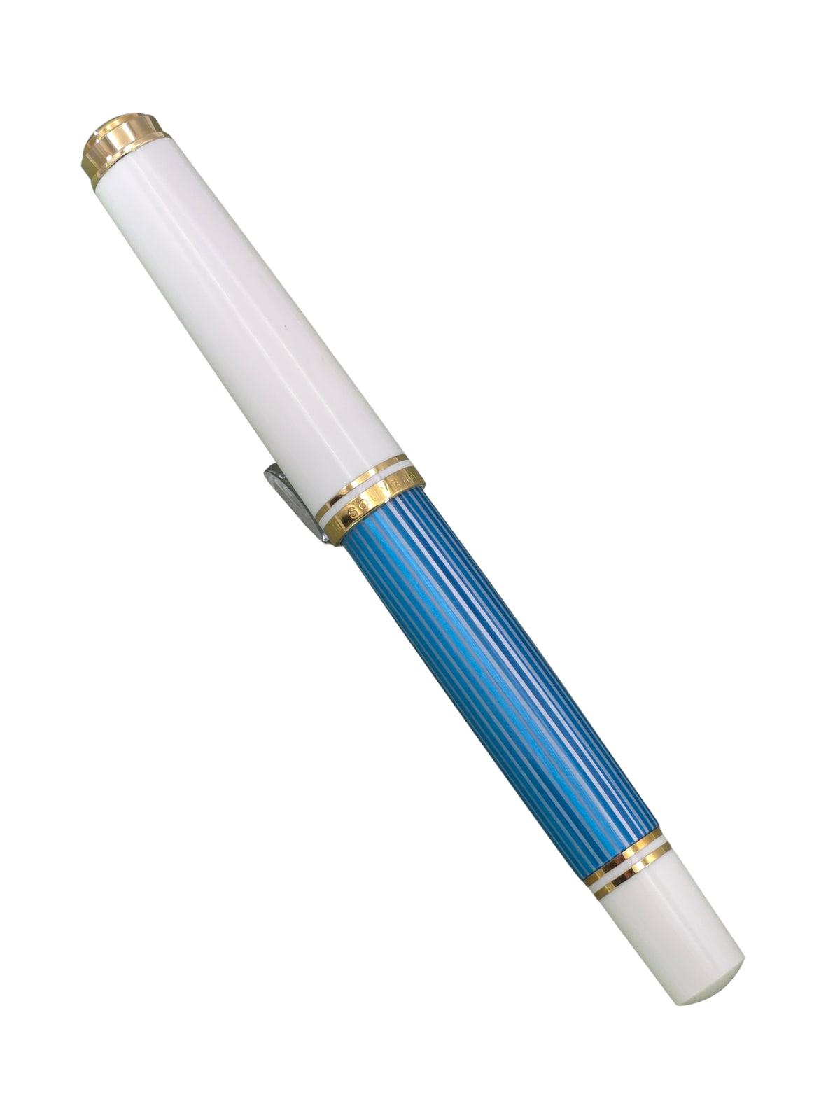 Pelikan M600 Turquoise White 2018 SE - 14C Fine Nib - Pre-Owned