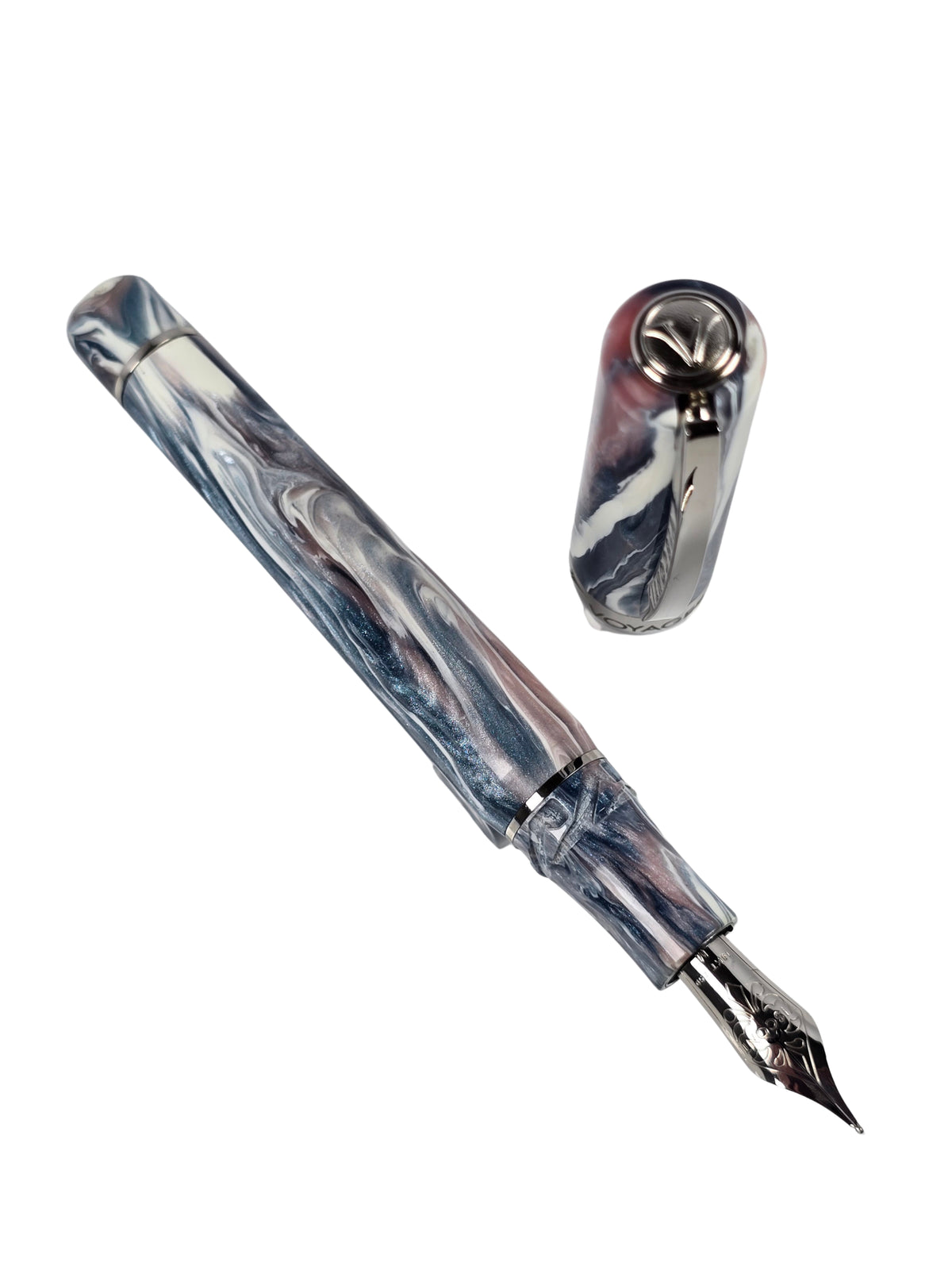Visconti Voyager Mariposa Painted Beauty - 18k Medium Nib - Pre-Owned