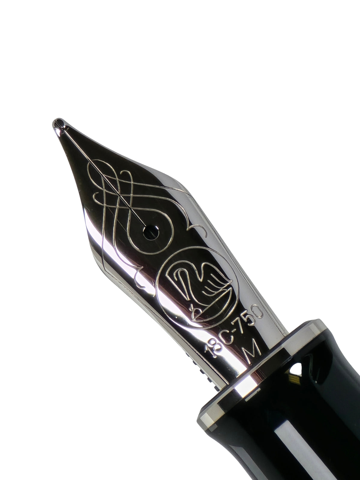 Pelikan M805 Blue Striated Opaque - 18C Medium Nib - Pre-Owned
