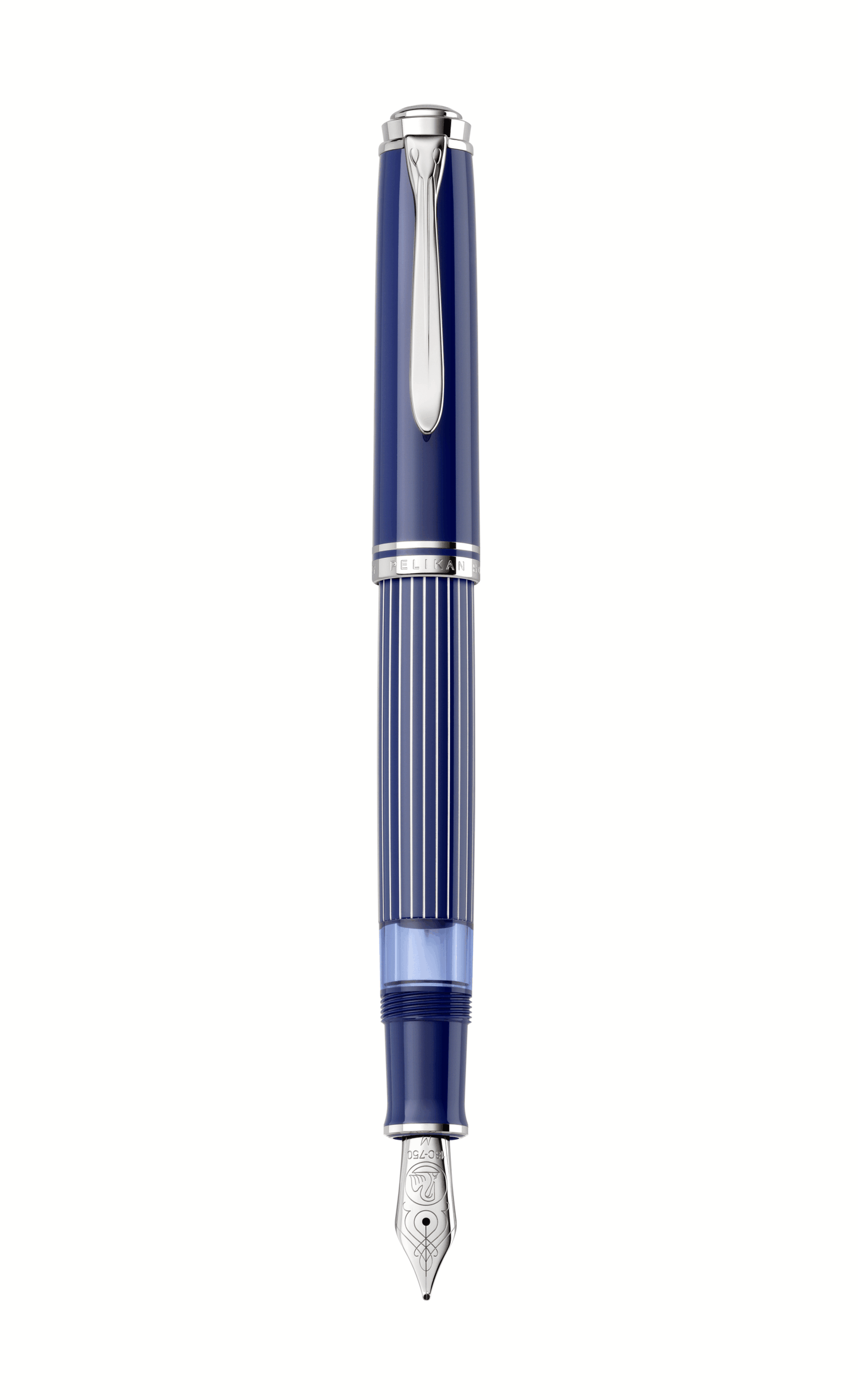 Pelikan Souverän M815 Metal Striped Blue - Special Edition
