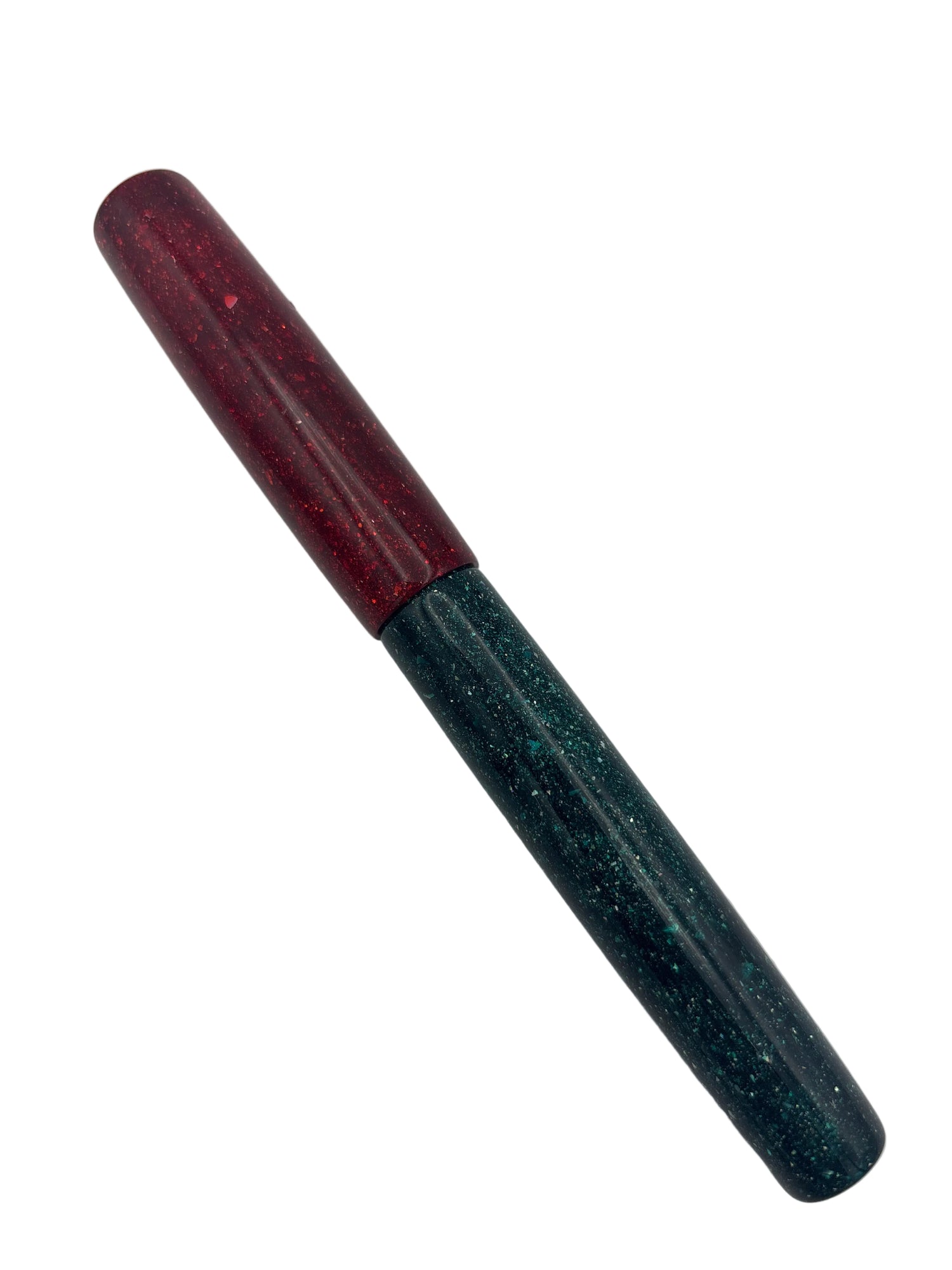 Custom Fountain Pen Red and Green - Any Jowo Nib