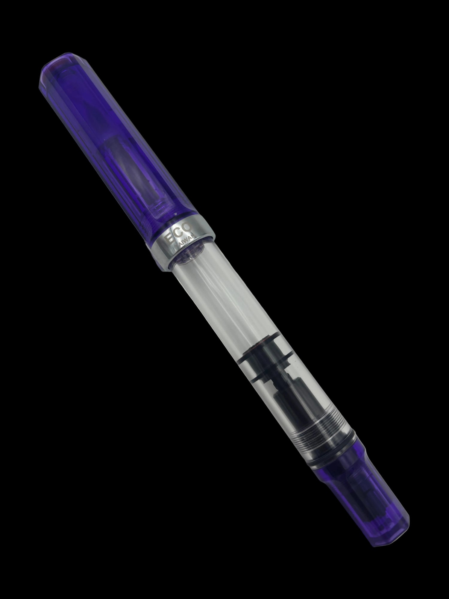 TWSBI ECO Transparent Purple - 1.1 Stub Steel Nib