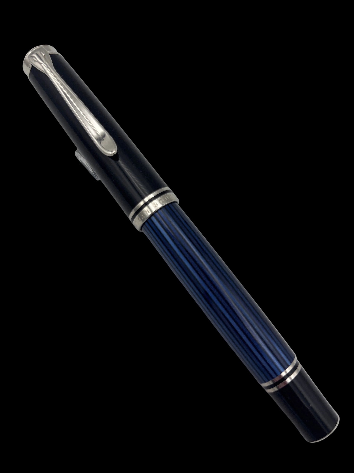 Pelikan M805 Black/Blue Opaque - 18C Extra Fine Nib