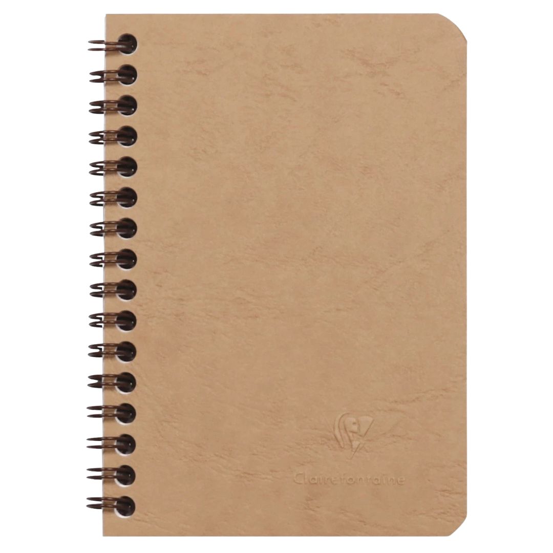 Clairefontaine Wirebound A6 Notebook - Tan