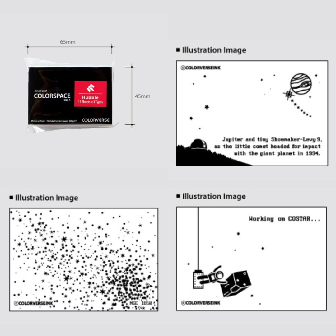 Colorverse Colorspace Hubble Ink Art Card