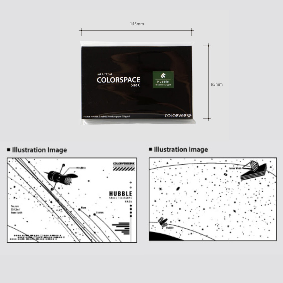 Colorverse Colorspace Hubble Ink Art Card