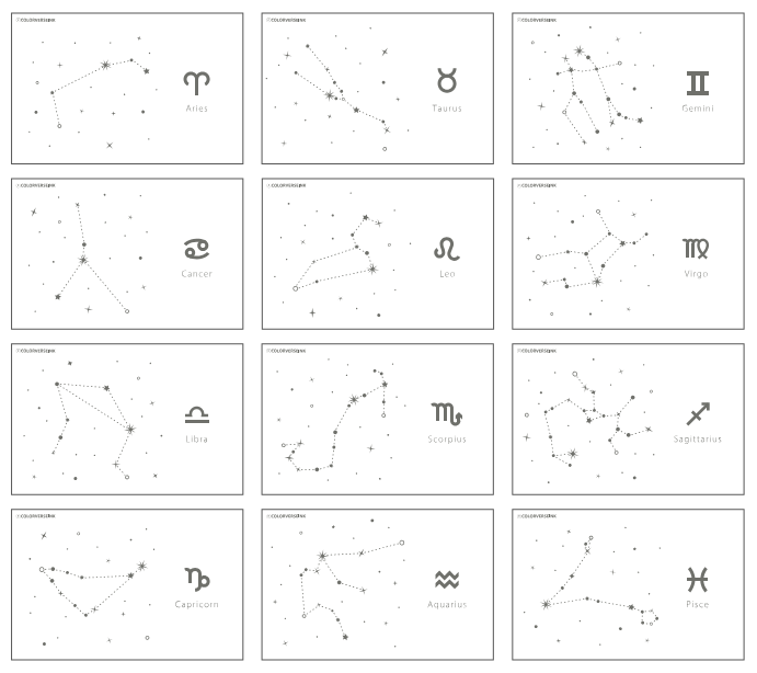 Colorverse Colorspace Constellation Ink Art Card Size B