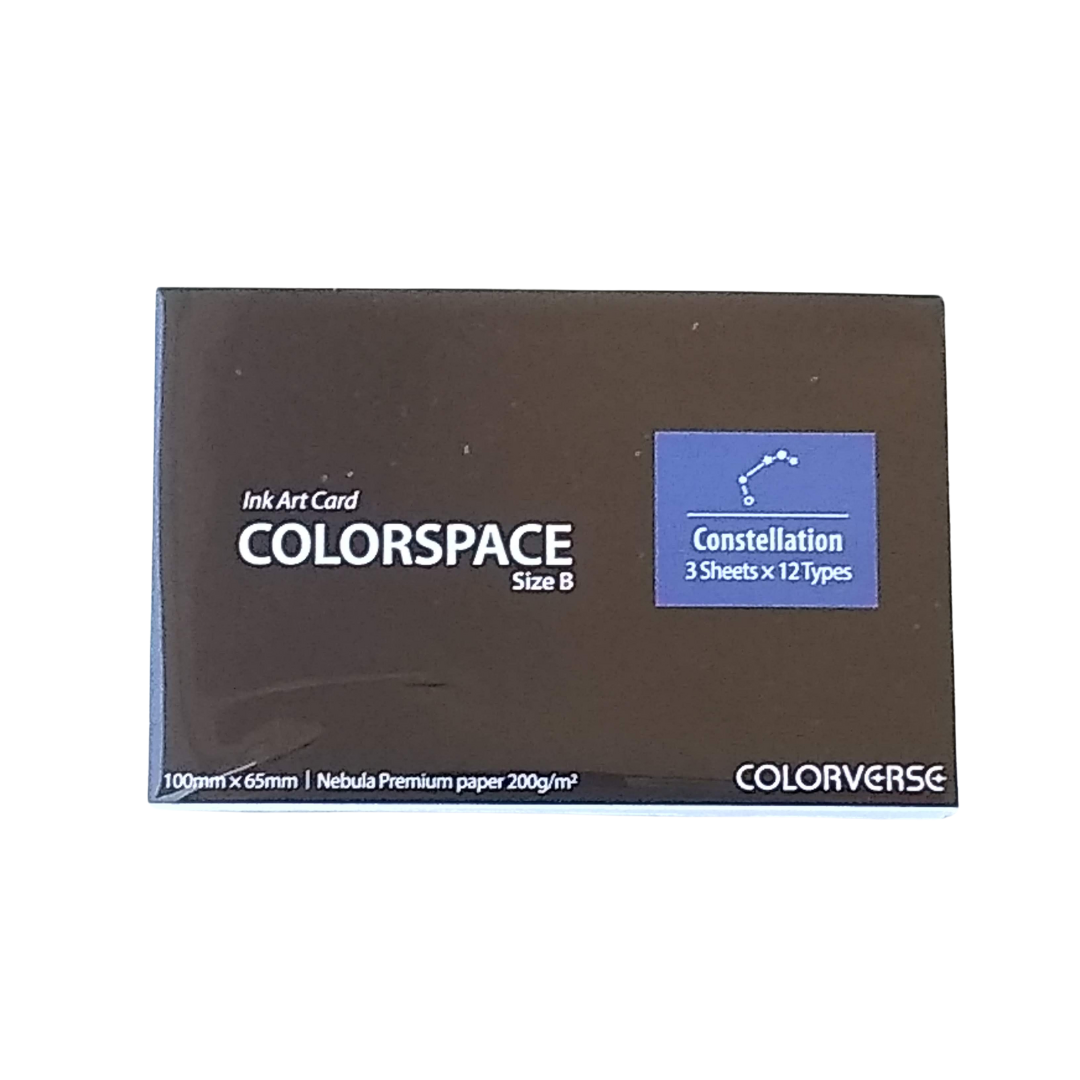 Colorverse Colorspace Constellation Ink Art Card Size B