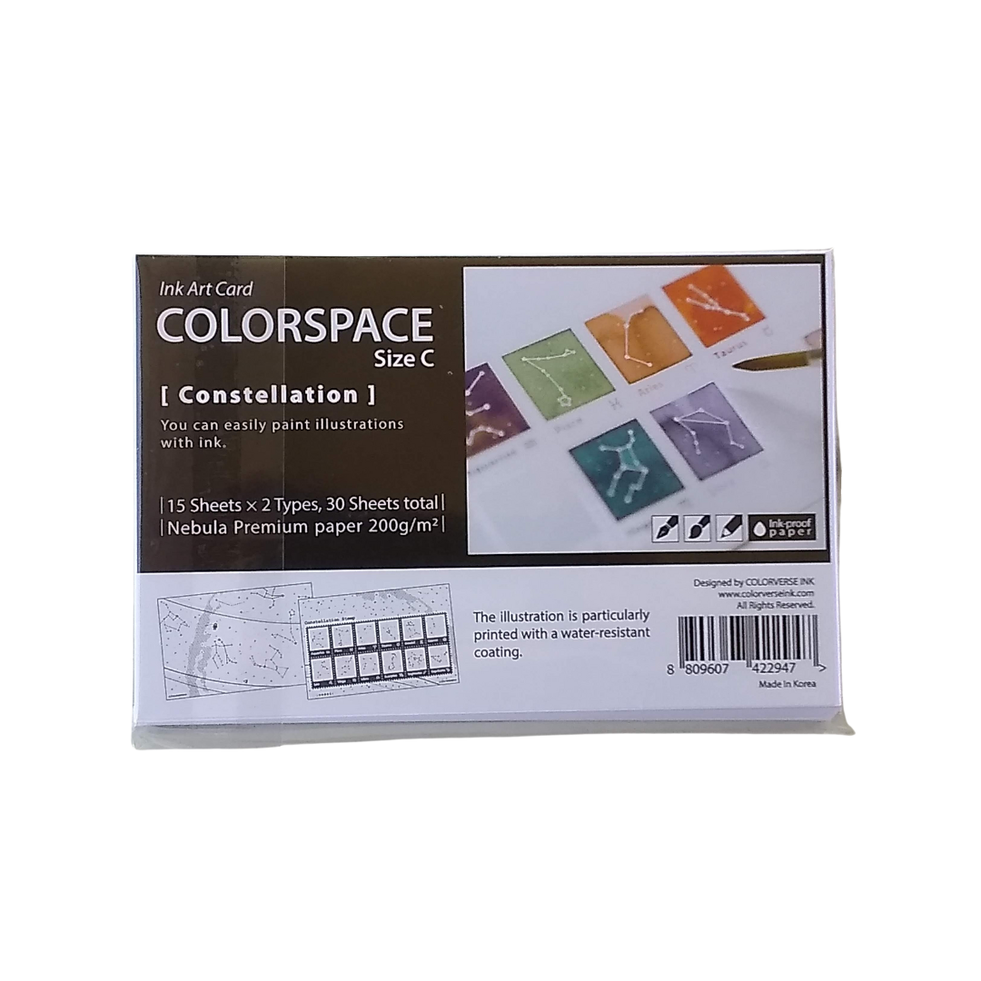 Colorverse Colorspace Constellation Ink Art Card Size C