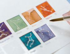 Colorverse Colorspace Constellation Ink Art Card Size C