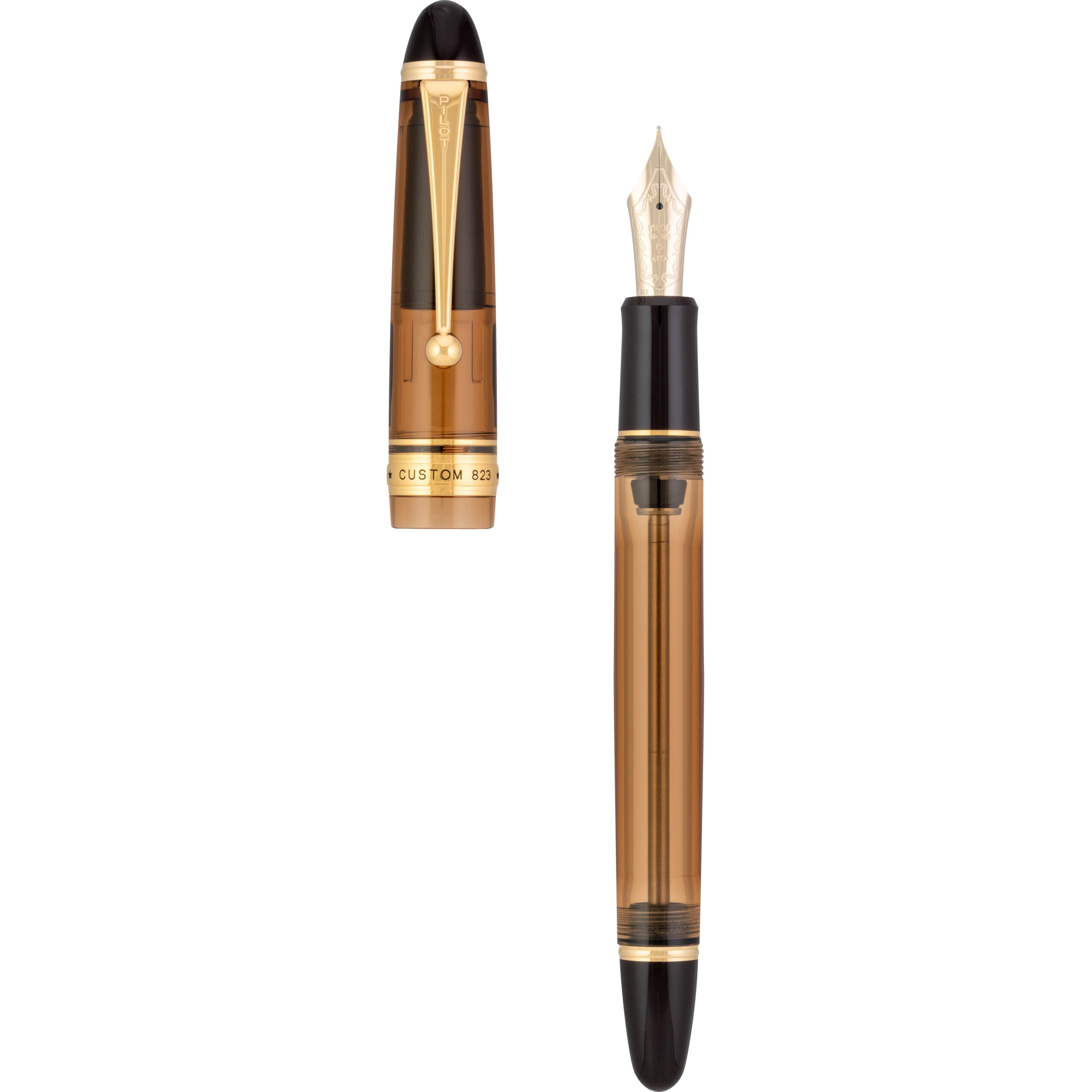 Pilot Custom 823 Fountain Pen - Amber - Pen Realm