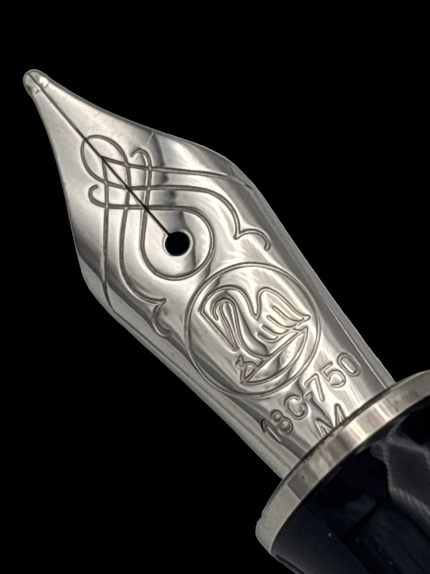 Pelikan M805 Anthracite Stressman Transparent - 18C Medium Nib