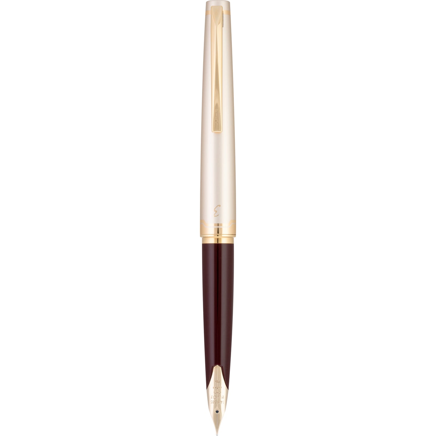 Pilot E95s Fountain Pen - Burgundy & Ivory